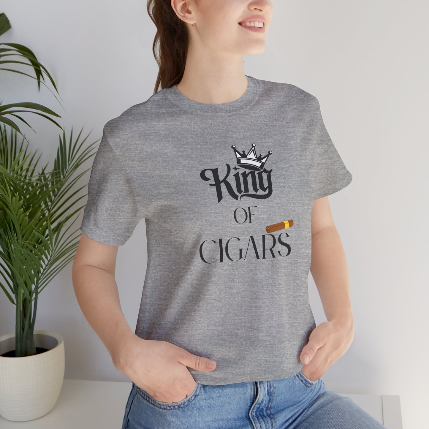 Cigars/ King of Cigars Unisex Jersey Short Sleeve Tee