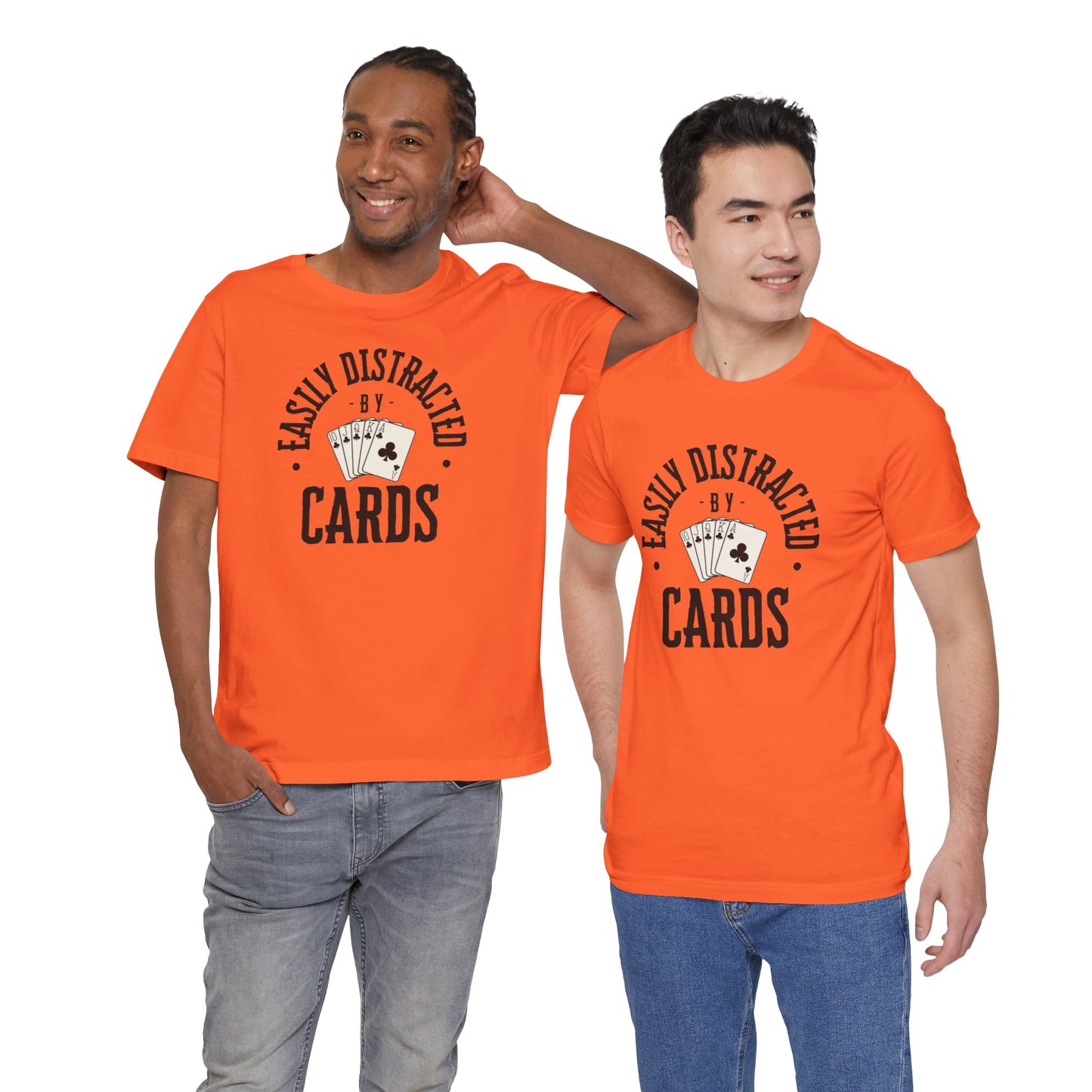 Poker/ Easily Distracted By Cards Unisex Jersey Short Sleeve Tee