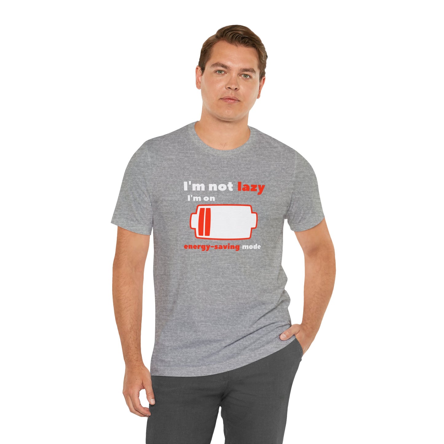 I'm Not Lazy Energy Saving Mode Unisex Softstyle T-Shirt