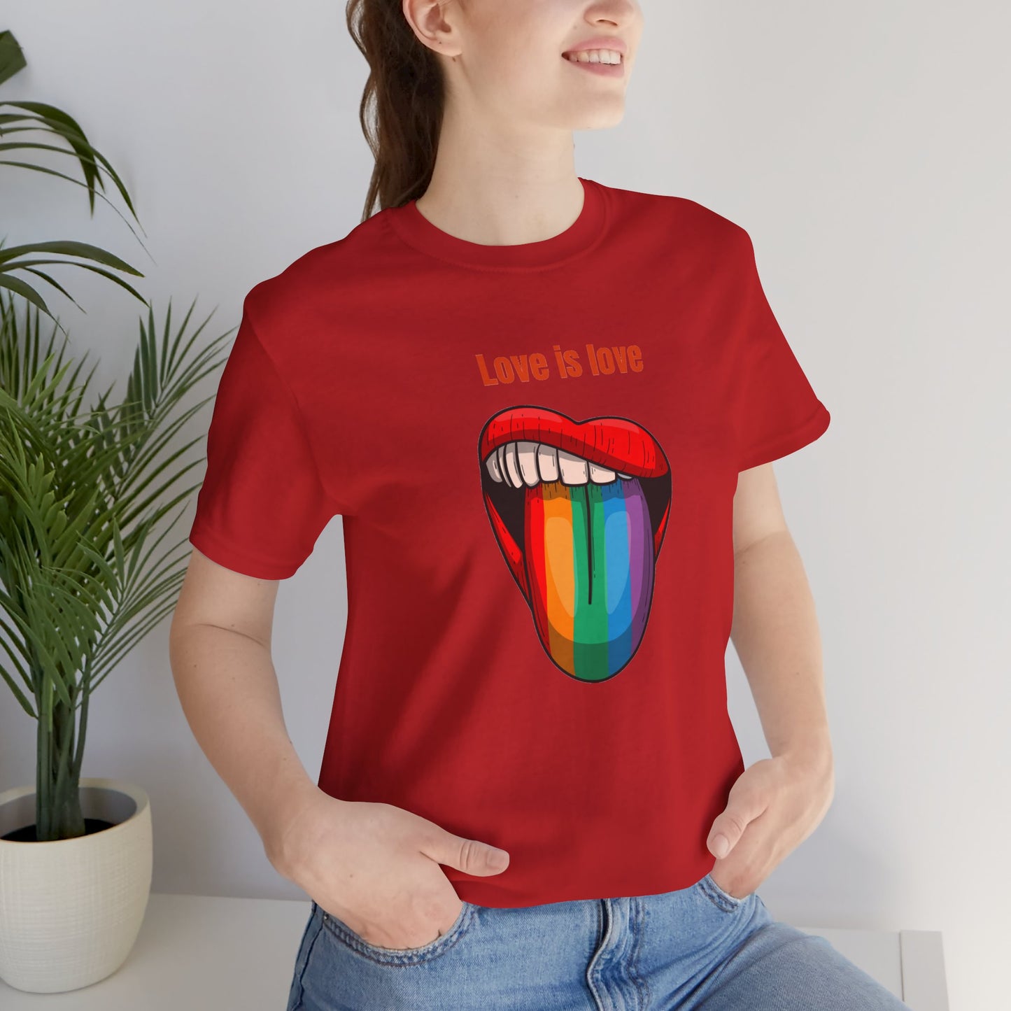 Love Is Love Unisex Jersey Short Sleeve Tee