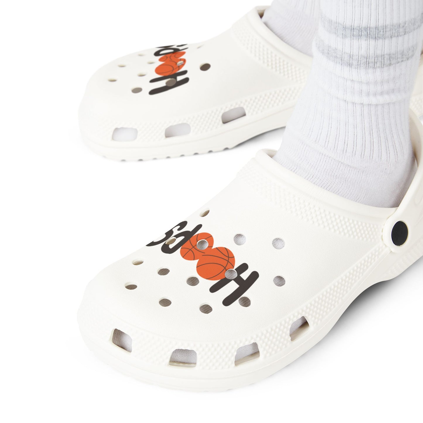 Hoops EVA Foam Rubber Shoes (AOP)