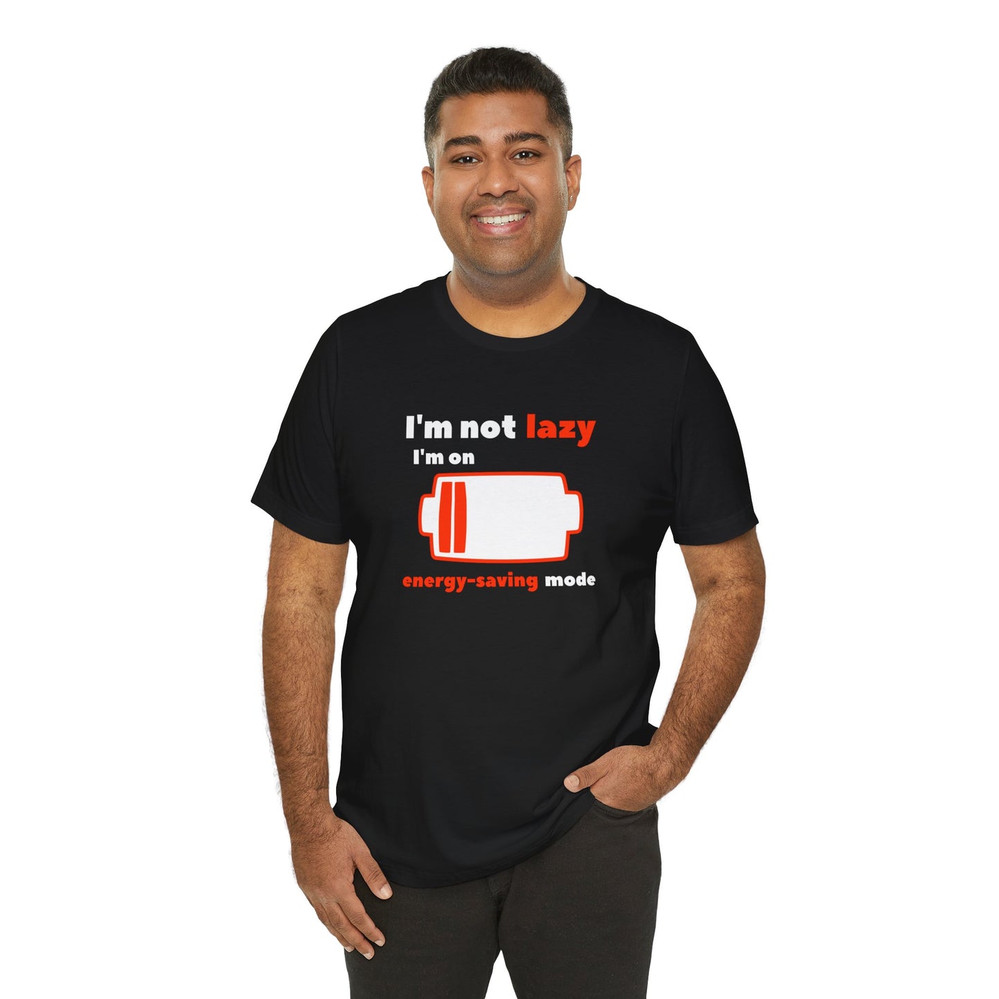 I'm Not Lazy Energy Saving Mode Unisex Softstyle T-Shirt