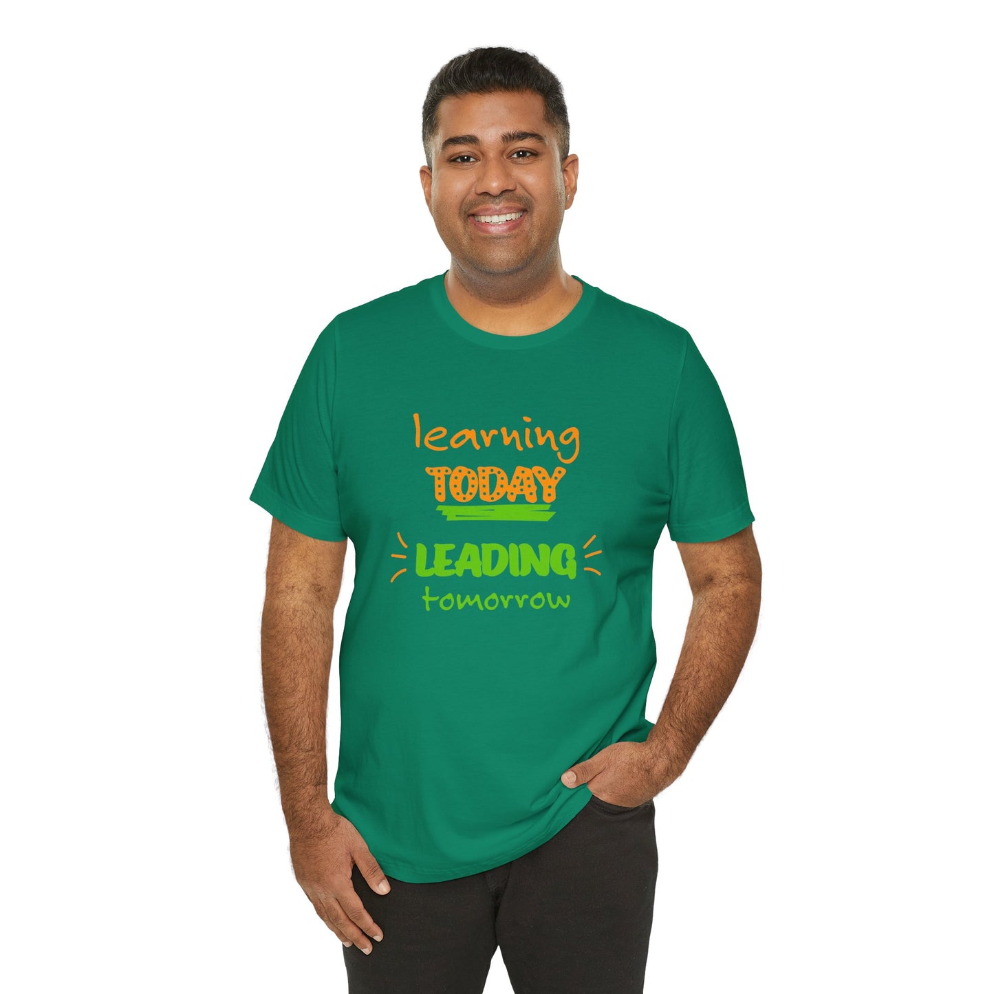 Learning Today Leading Tomorrow Unisex Jersey Short Sleeve Tee