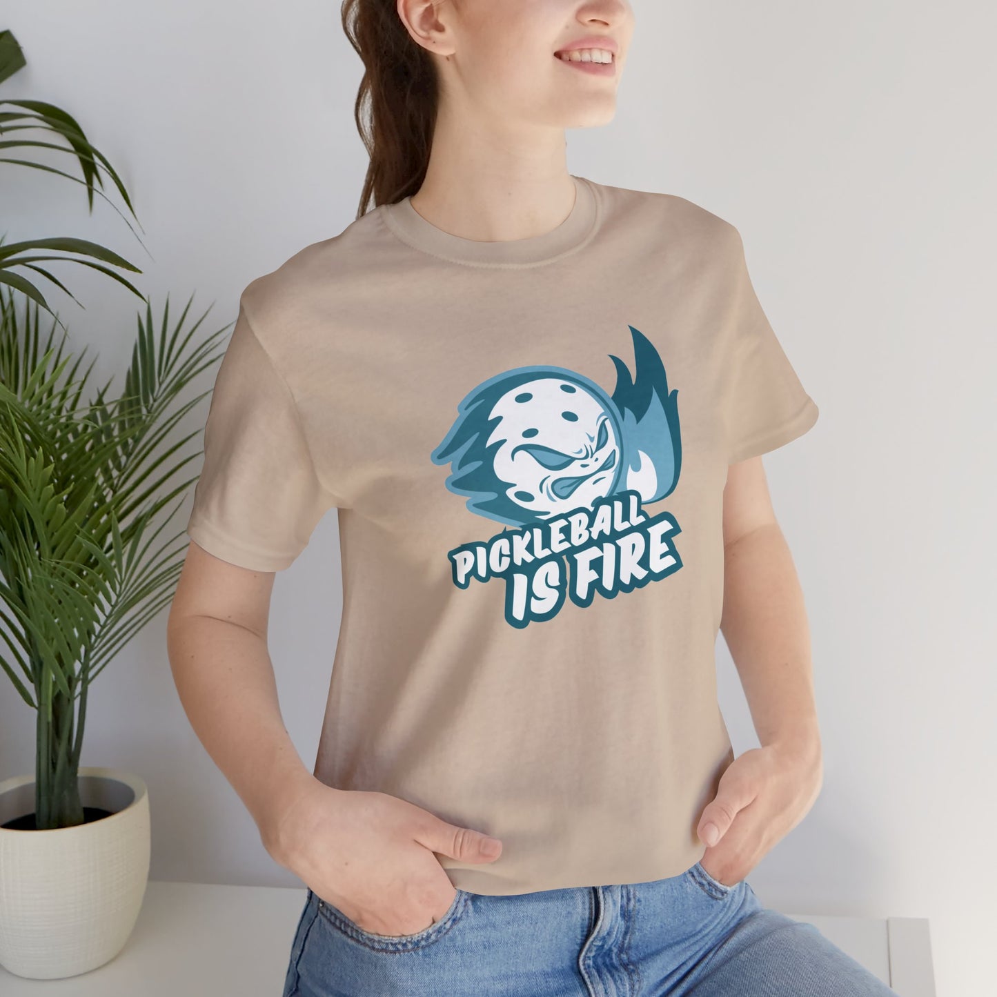 Pickleball Is Fire Unisex Jersey Short Sleeve Tee