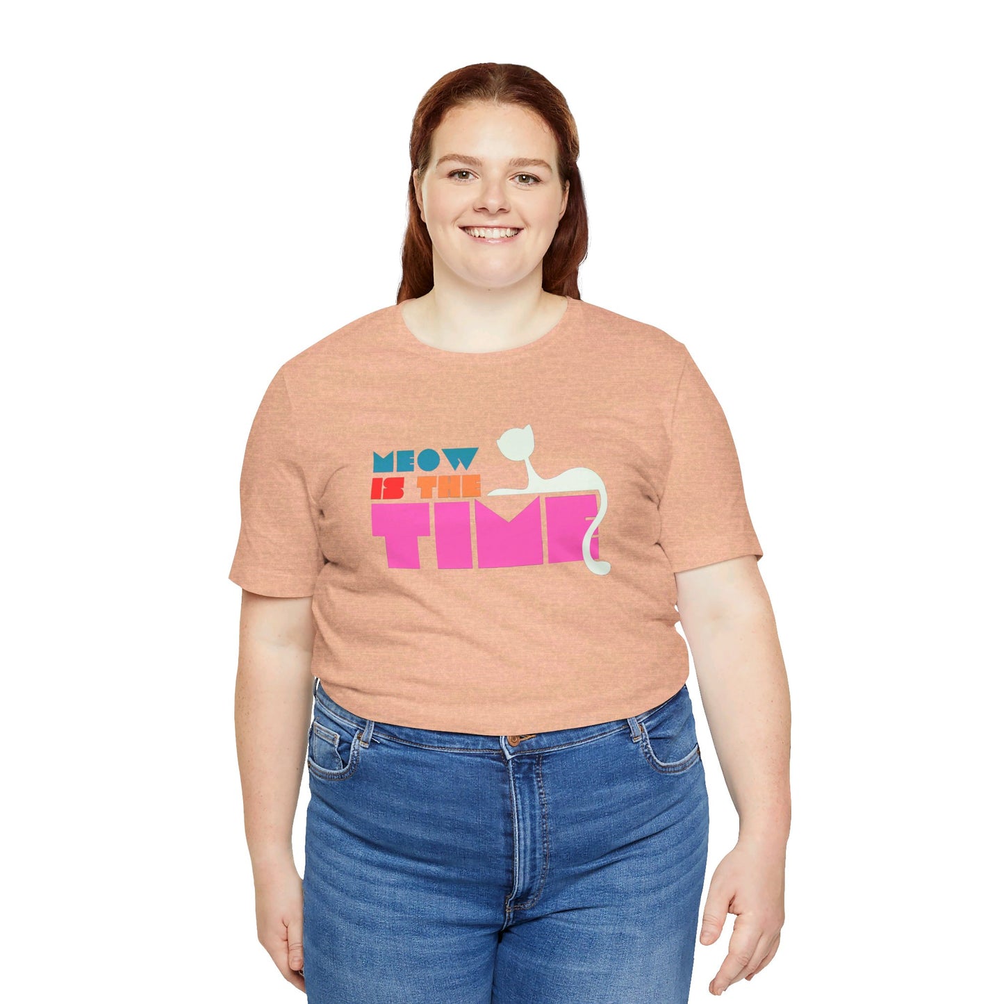 Meow Is The Time Unisex Jersey Short Sleeve Tee