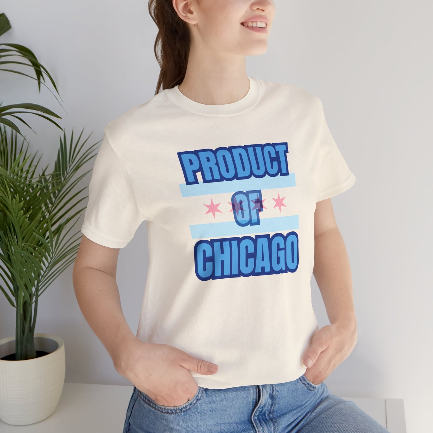 Product Of Chicago Unisex Jersey Short Sleeve Tee
