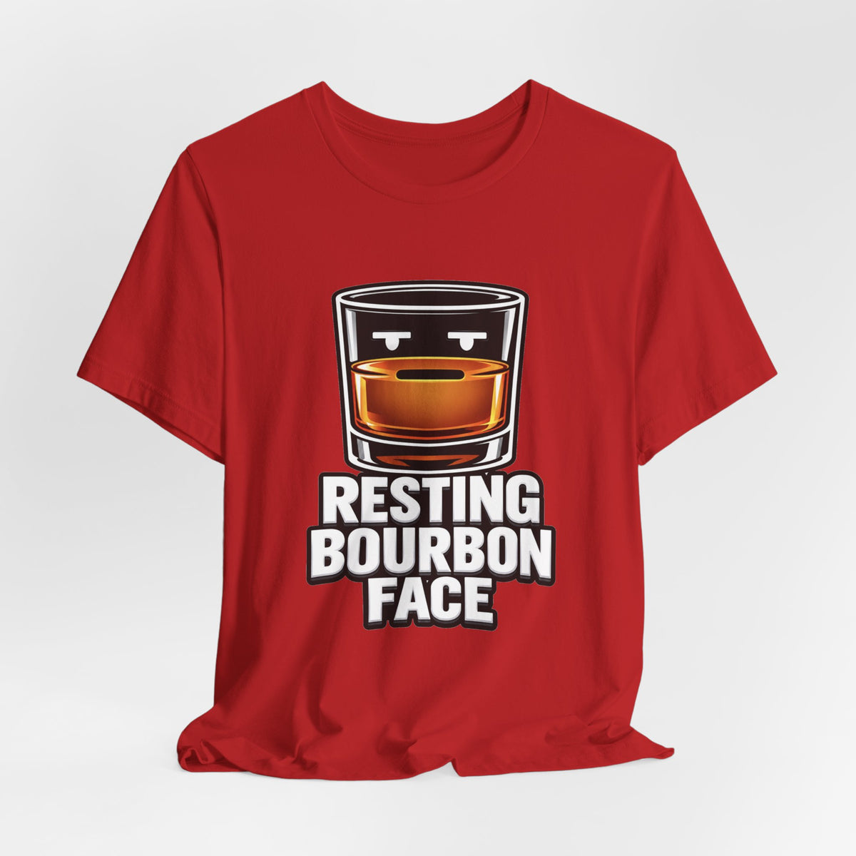 Resting Bourbon Face Unisex Jersey Short Sleeve Tee
