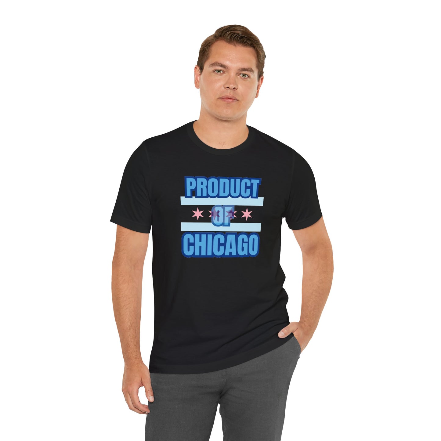 Product Of Chicago Unisex Jersey Short Sleeve Tee