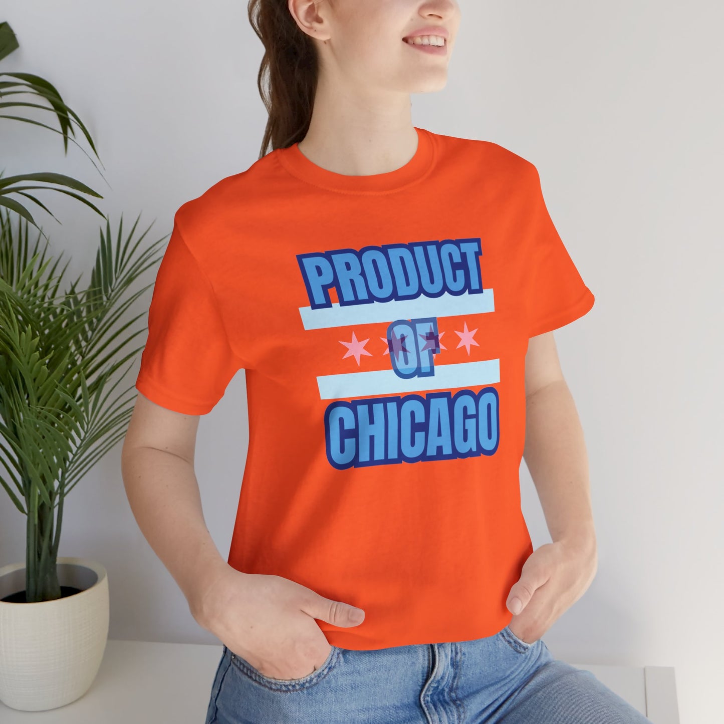 Product Of Chicago Unisex Jersey Short Sleeve Tee