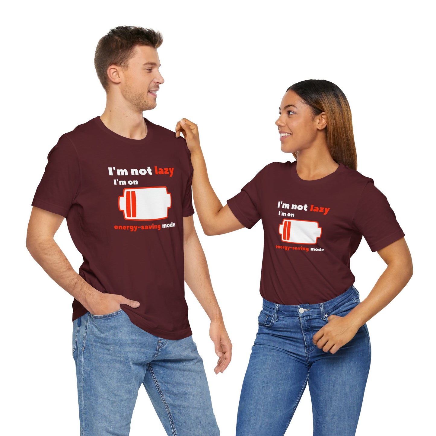 I'm Not Lazy Energy Saving Mode Unisex Softstyle T-Shirt