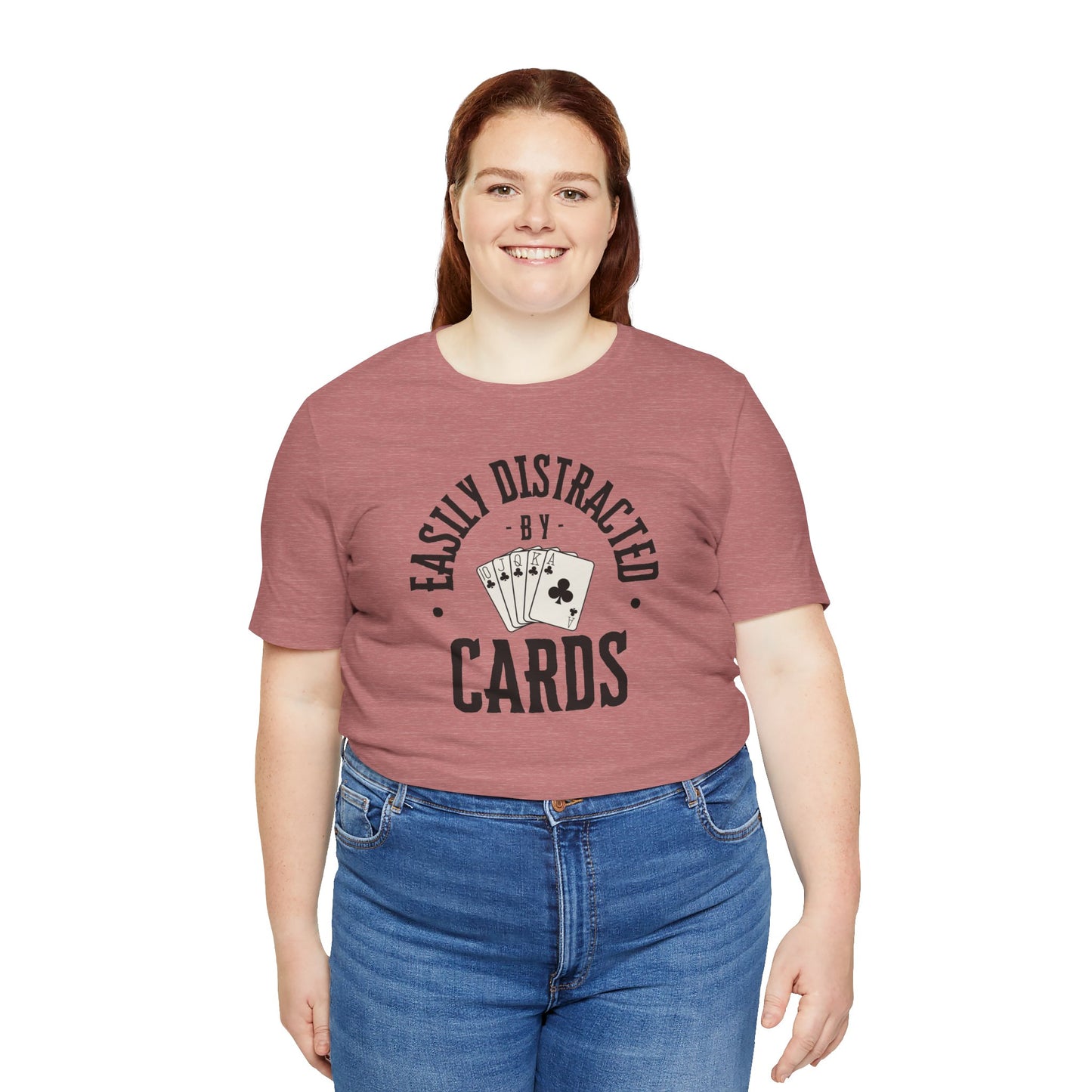 Poker/ Easily Distracted By Cards Unisex Jersey Short Sleeve Tee