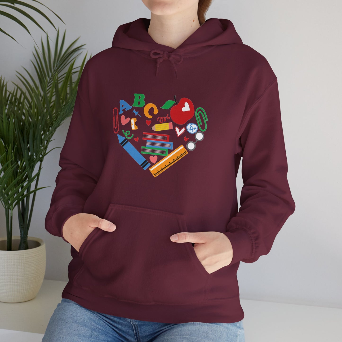 A,B,C, Unisex Heavy Blend™ Hooded Sweatshirt