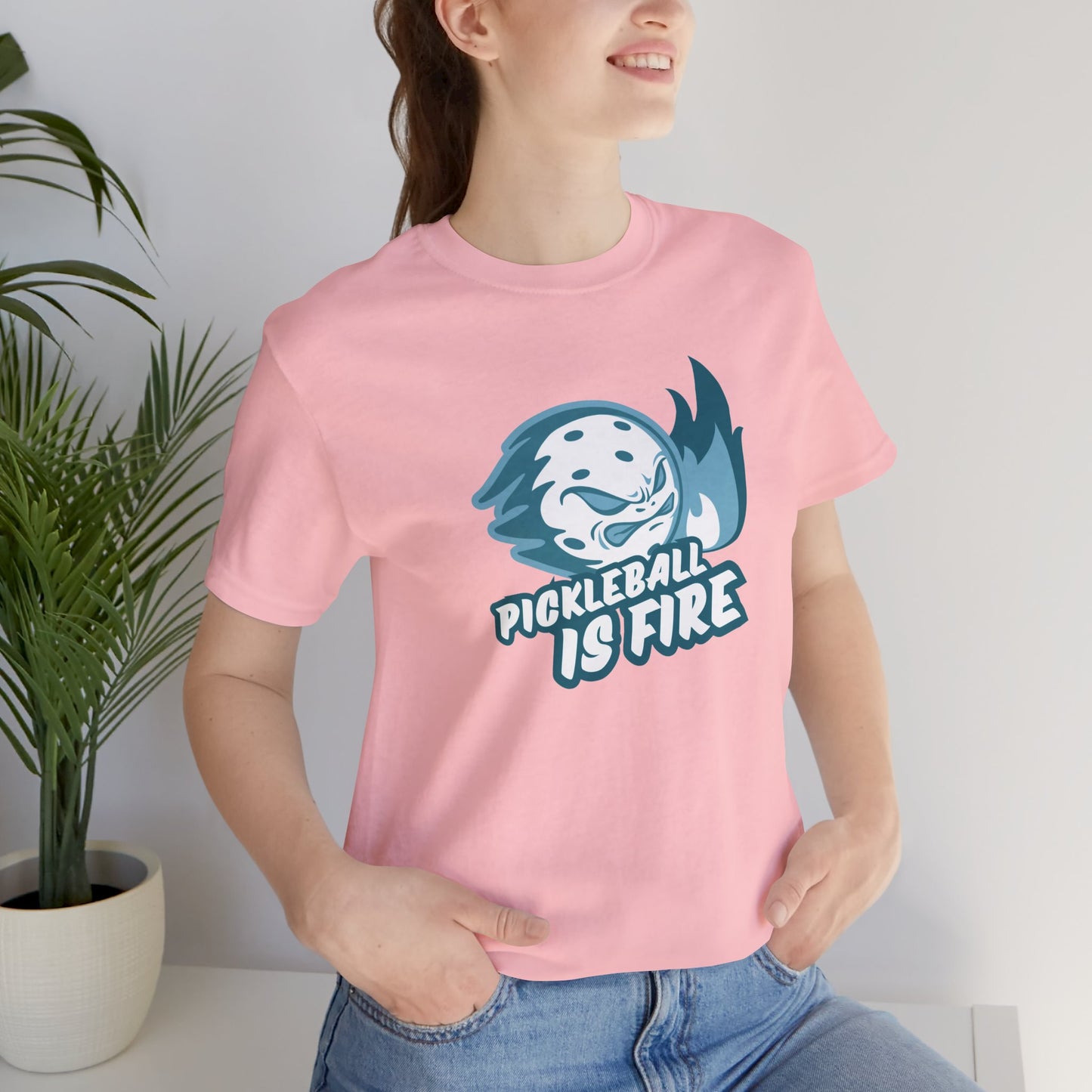 Pickleball Is Fire Unisex Jersey Short Sleeve Tee