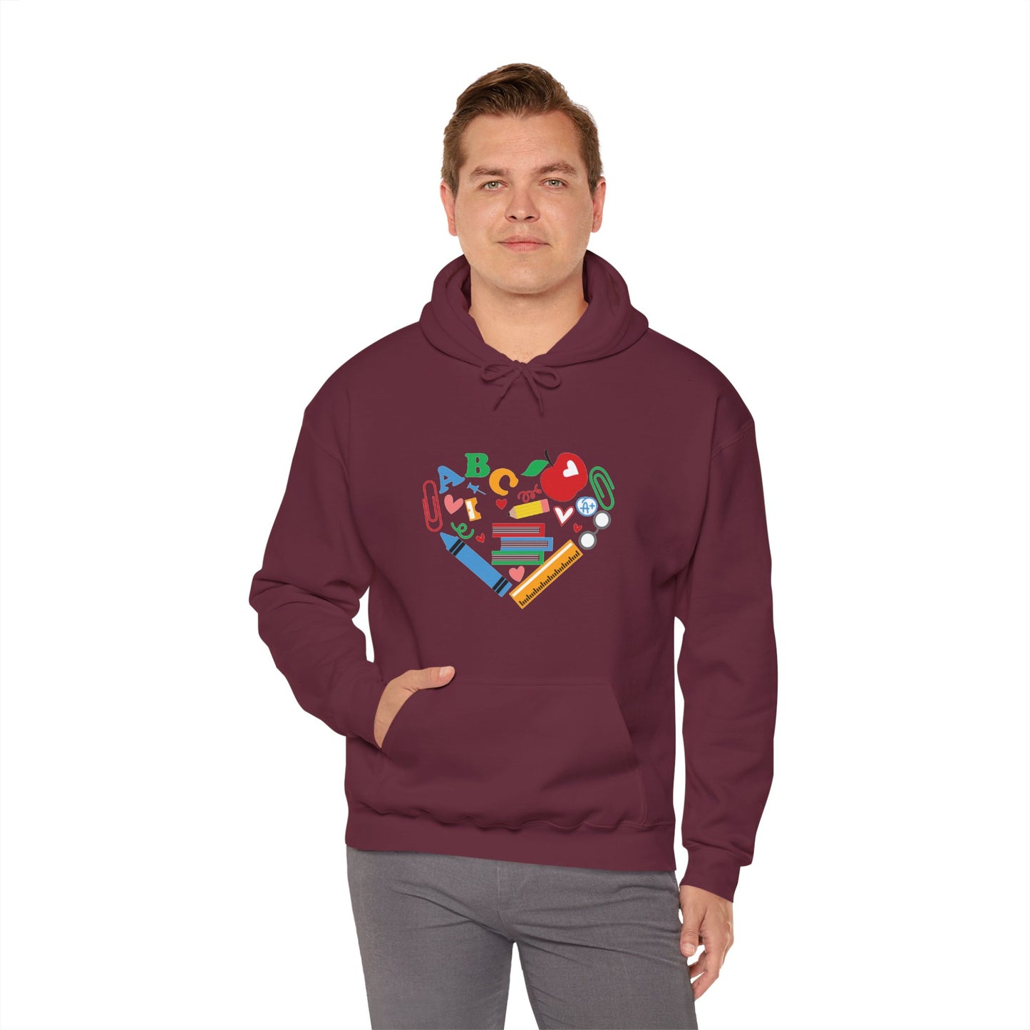 A,B,C, Unisex Heavy Blend™ Hooded Sweatshirt