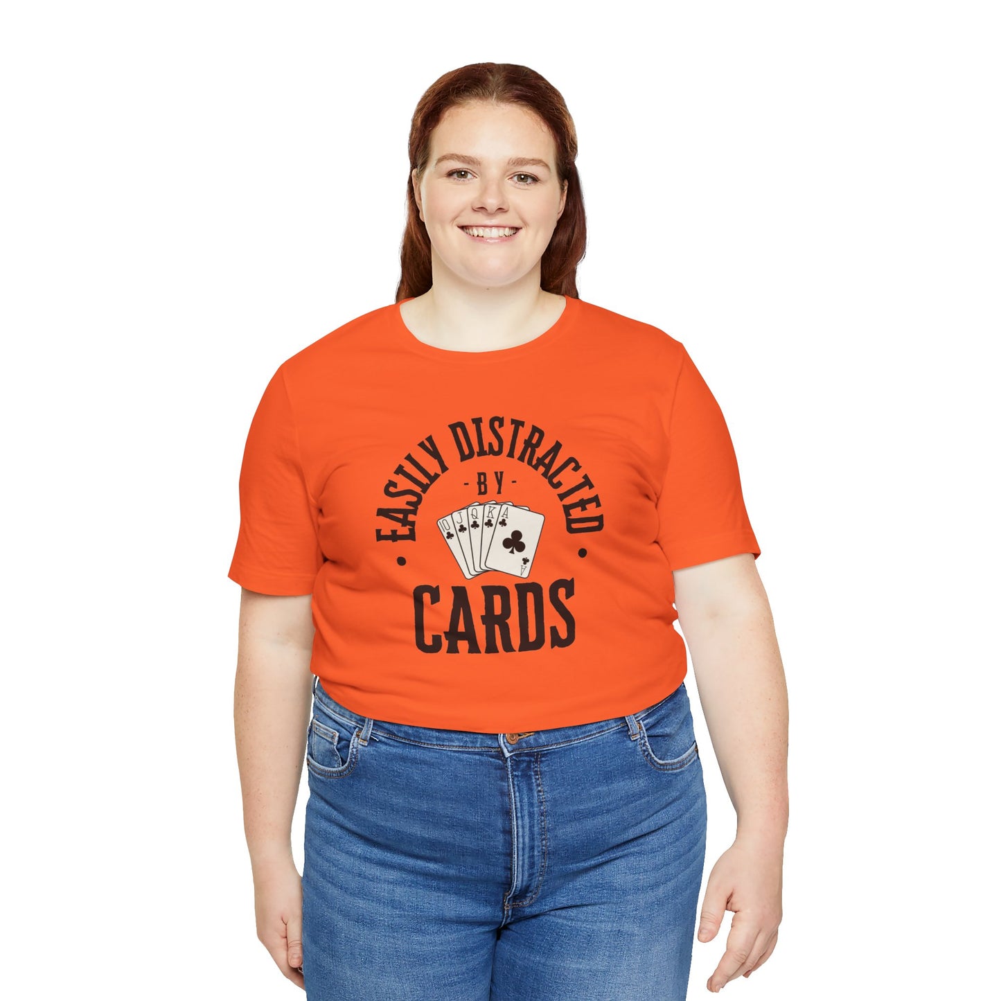 Poker/ Easily Distracted By Cards Unisex Jersey Short Sleeve Tee