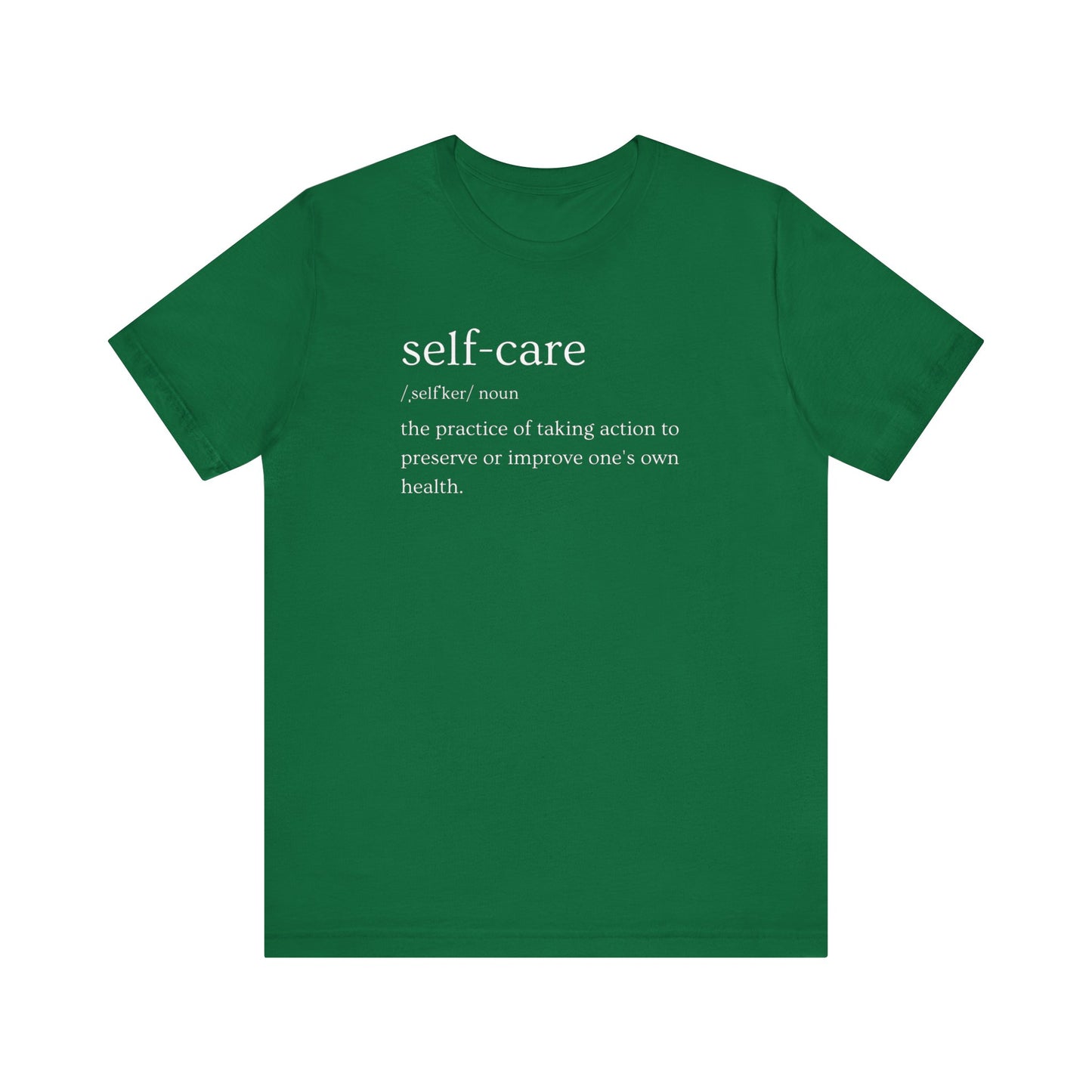 Self-Care Unisex Jersey Short Sleeve Tee