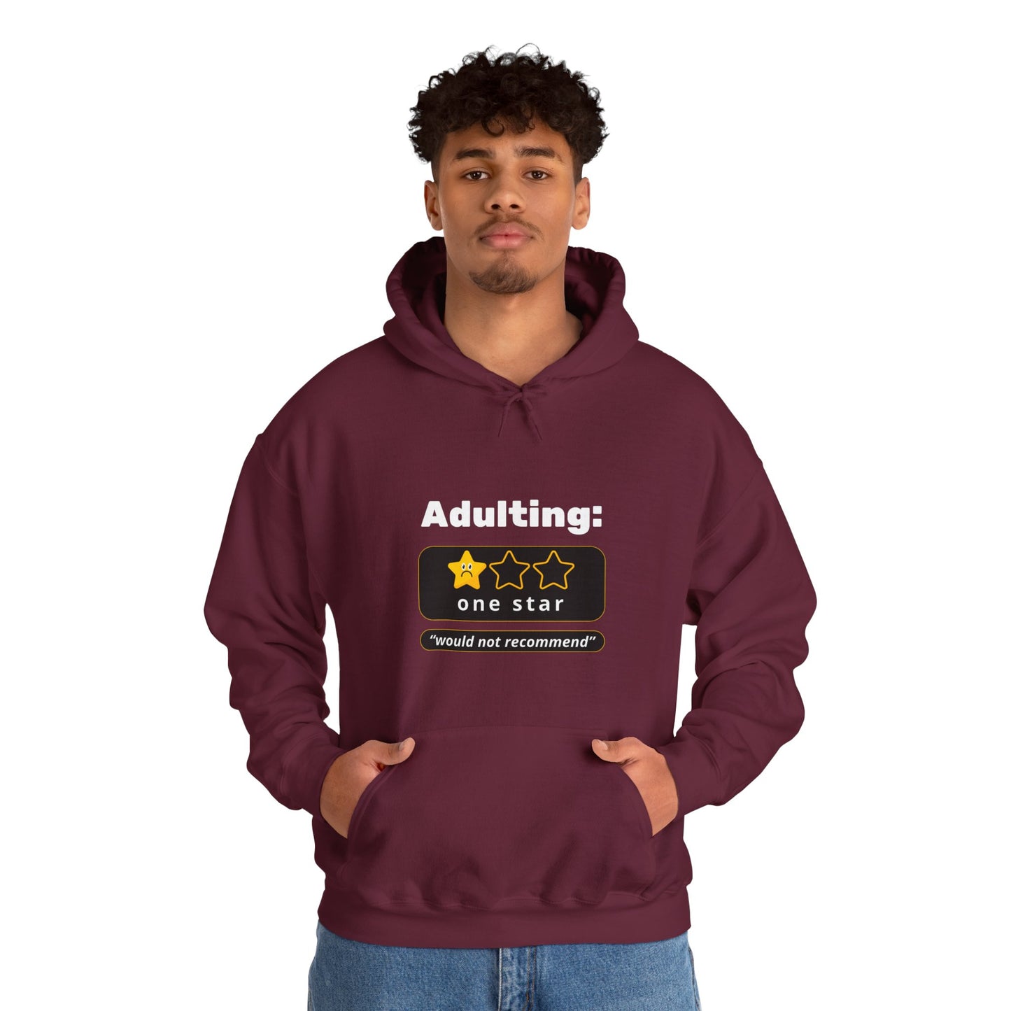 Adulting Unisex Heavy Blend™ Hooded Sweatshirt