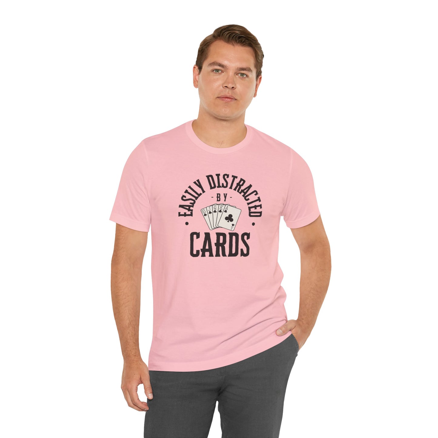 Poker/ Easily Distracted By Cards Unisex Jersey Short Sleeve Tee