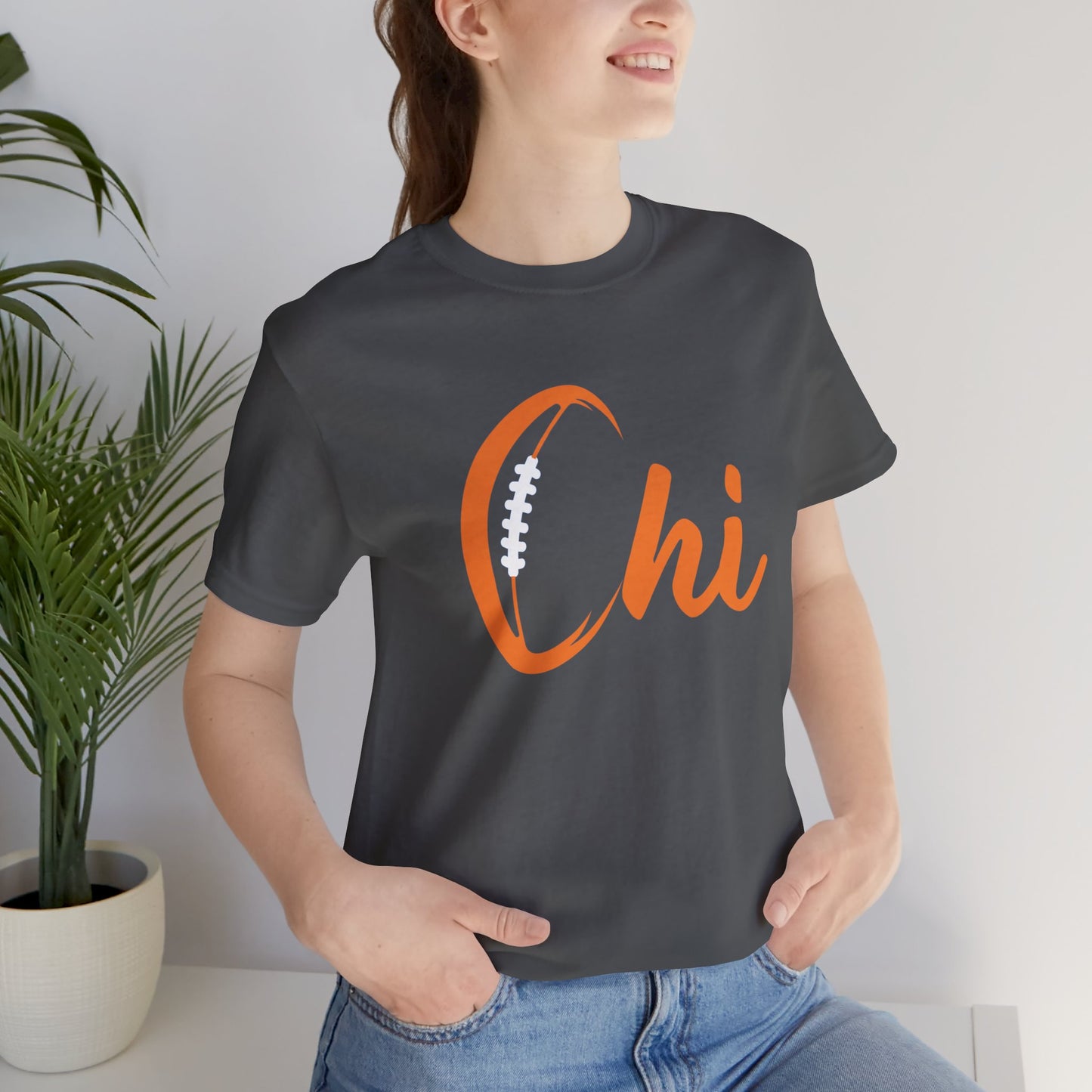Chi Football/ Orange Unisex Jersey Short Sleeve Tee