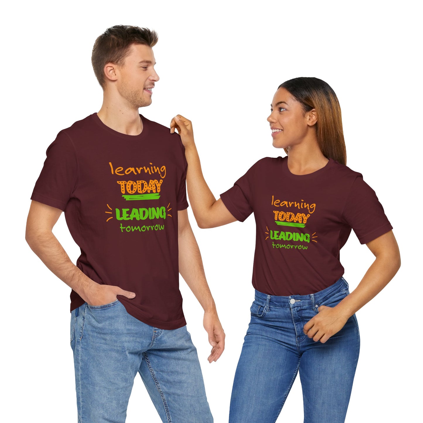 Learning Today Leading Tomorrow Unisex Jersey Short Sleeve Tee