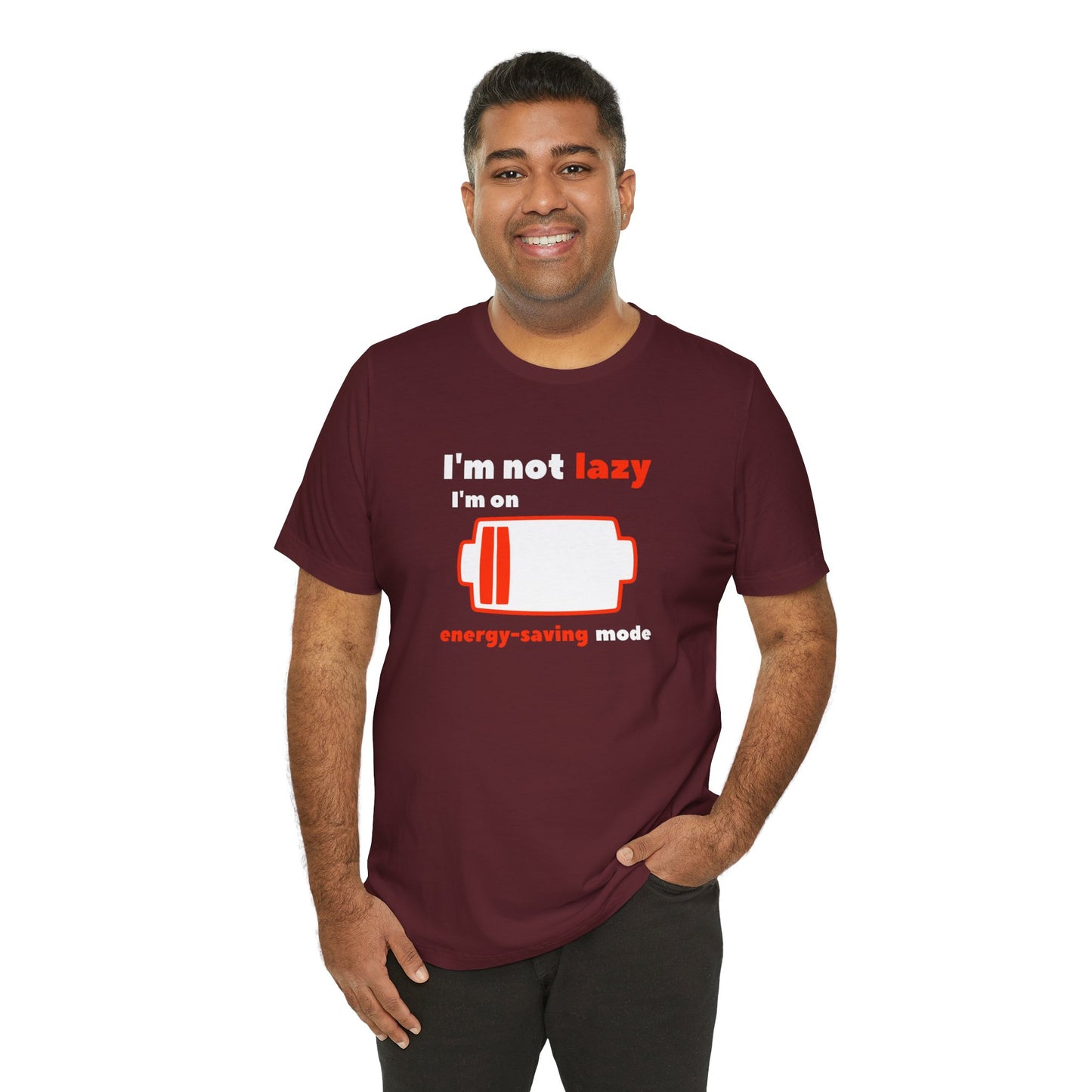 I'm Not Lazy Energy Saving Mode Unisex Softstyle T-Shirt