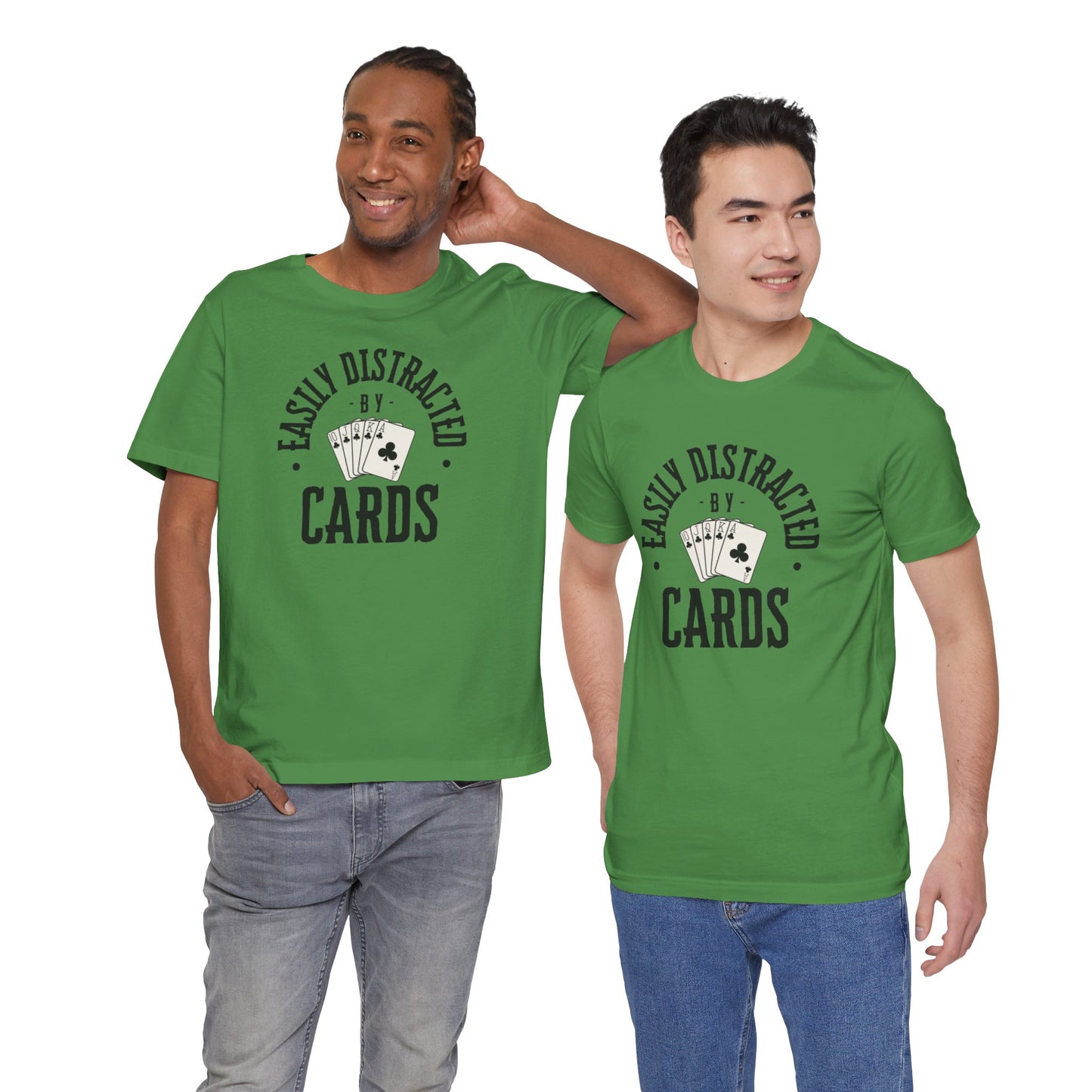 Poker/ Easily Distracted By Cards Unisex Jersey Short Sleeve Tee