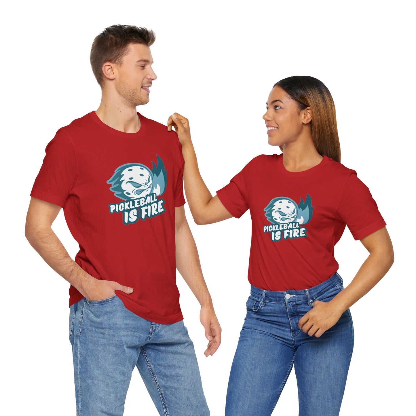 Pickleball Is Fire Unisex Jersey Short Sleeve Tee