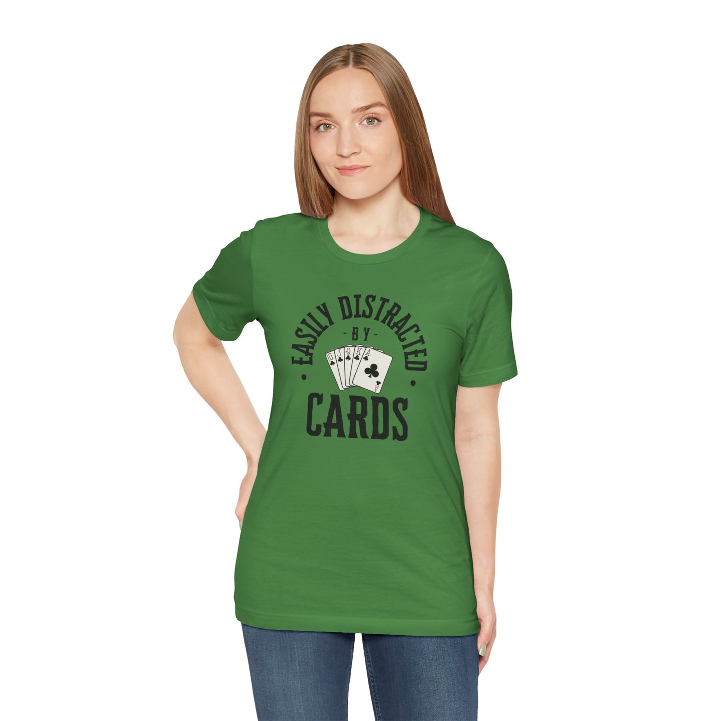 Poker/ Easily Distracted By Cards Unisex Jersey Short Sleeve Tee