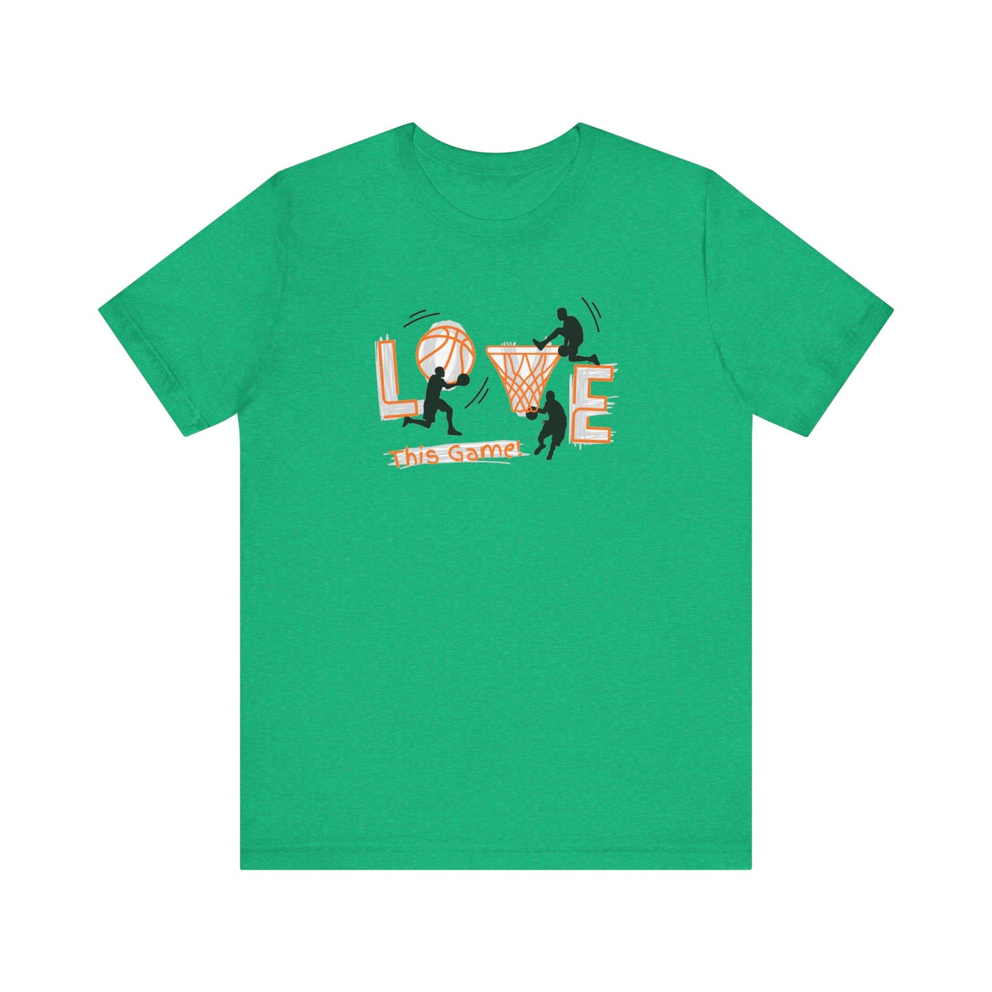 Basketball Love the Game Unisex Jersey Short Sleeve Tee