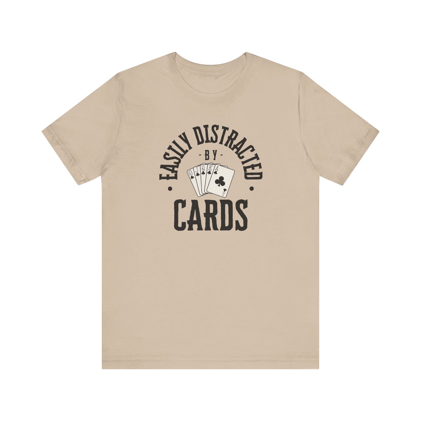 Poker/ Easily Distracted By Cards Unisex Jersey Short Sleeve Tee