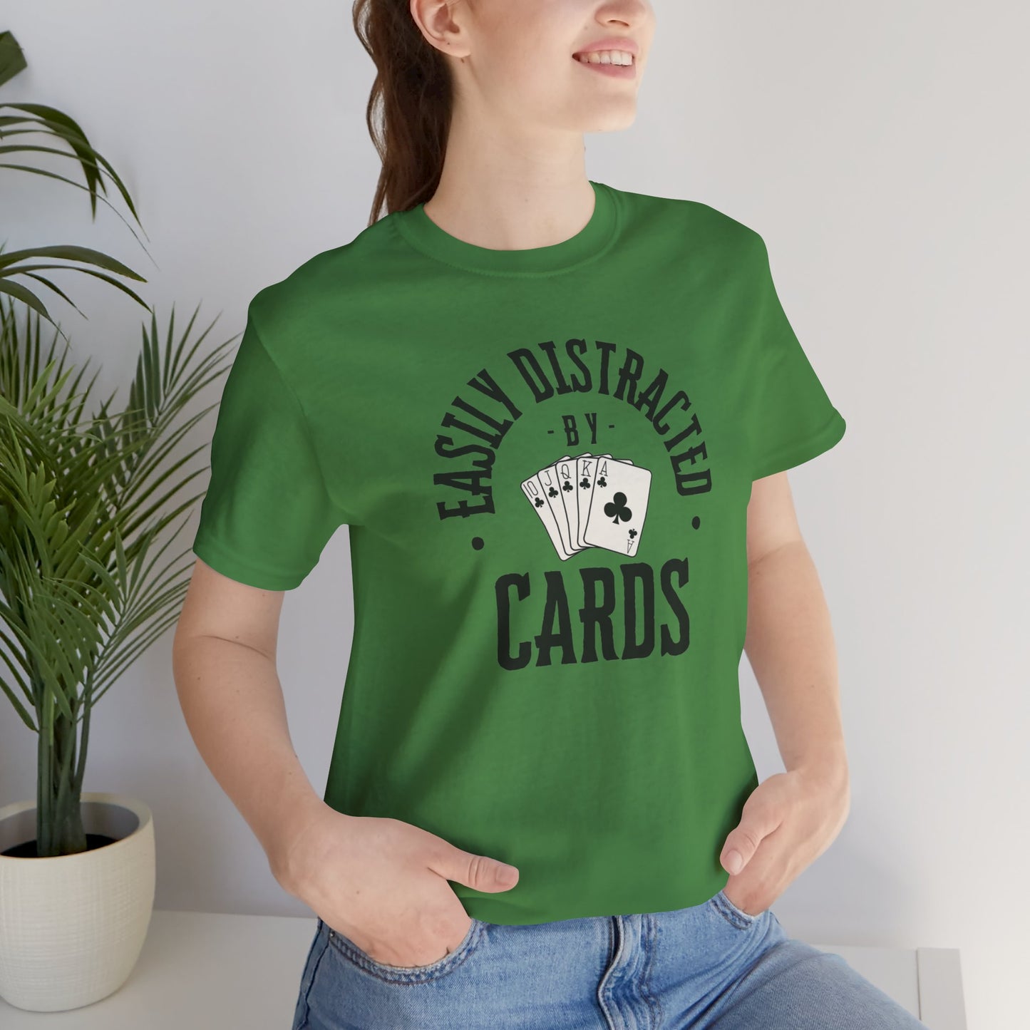 Poker/ Easily Distracted By Cards Unisex Jersey Short Sleeve Tee