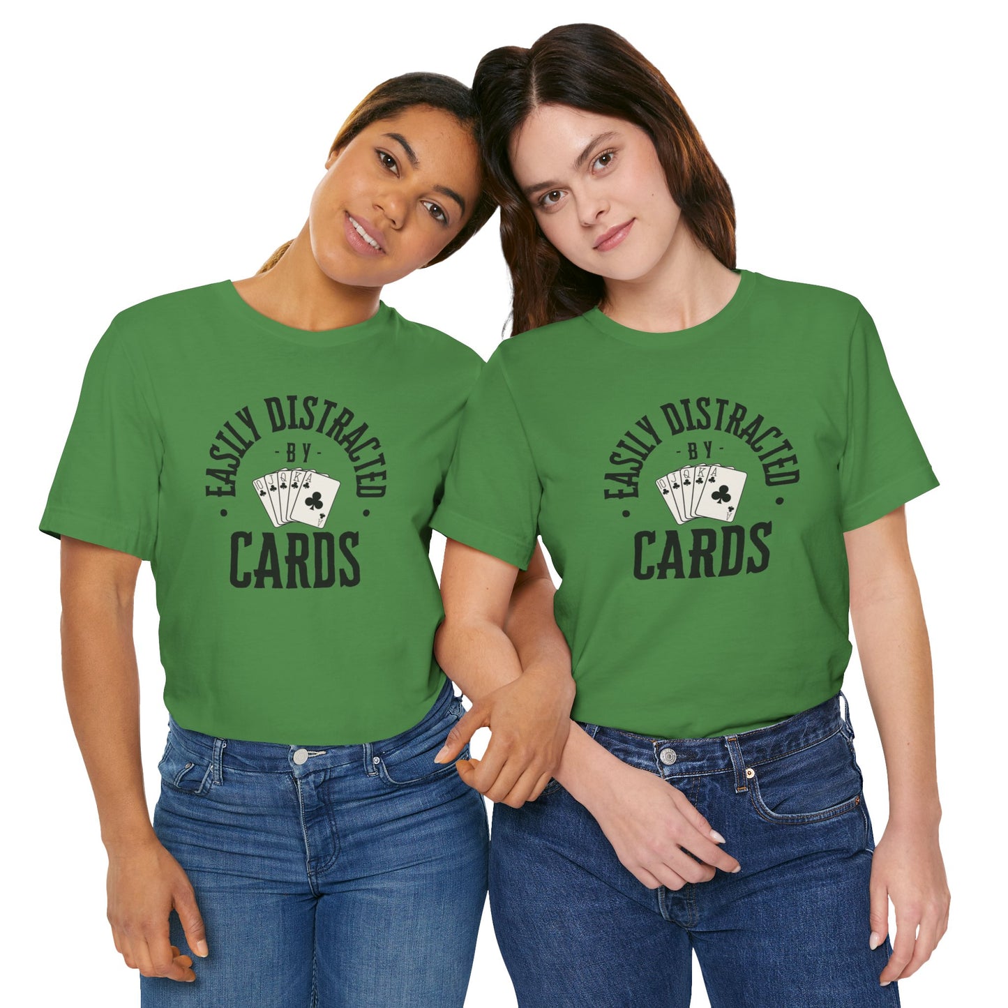 Poker/ Easily Distracted By Cards Unisex Jersey Short Sleeve Tee