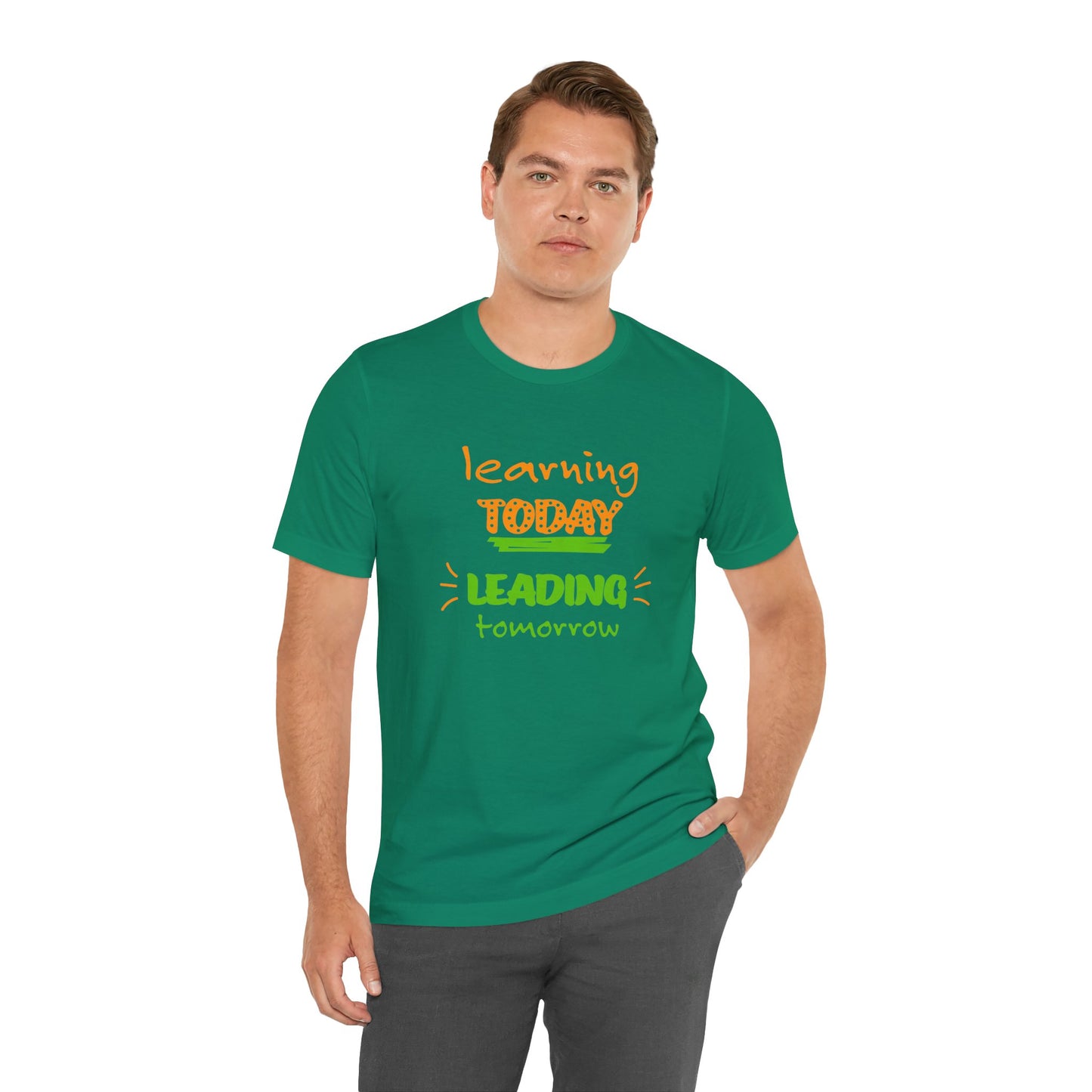Learning Today Leading Tomorrow Unisex Jersey Short Sleeve Tee