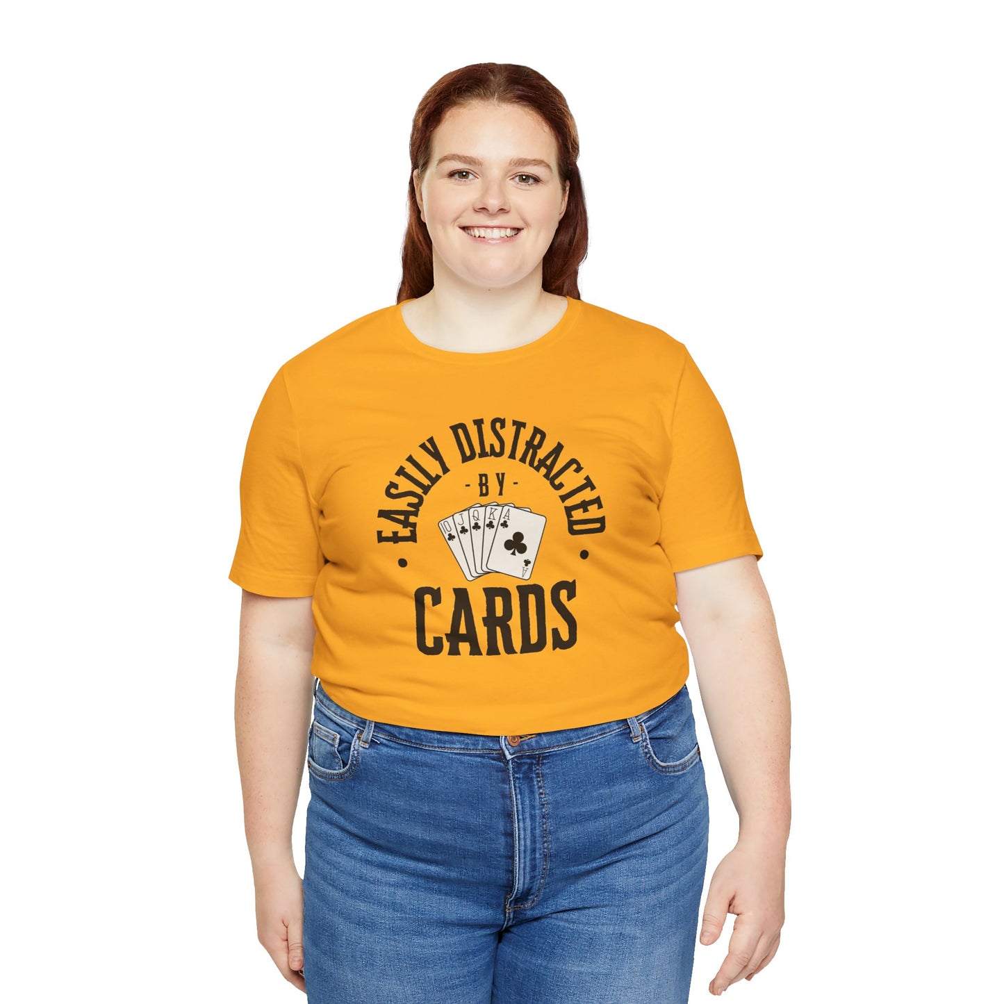 Poker/ Easily Distracted By Cards Unisex Jersey Short Sleeve Tee