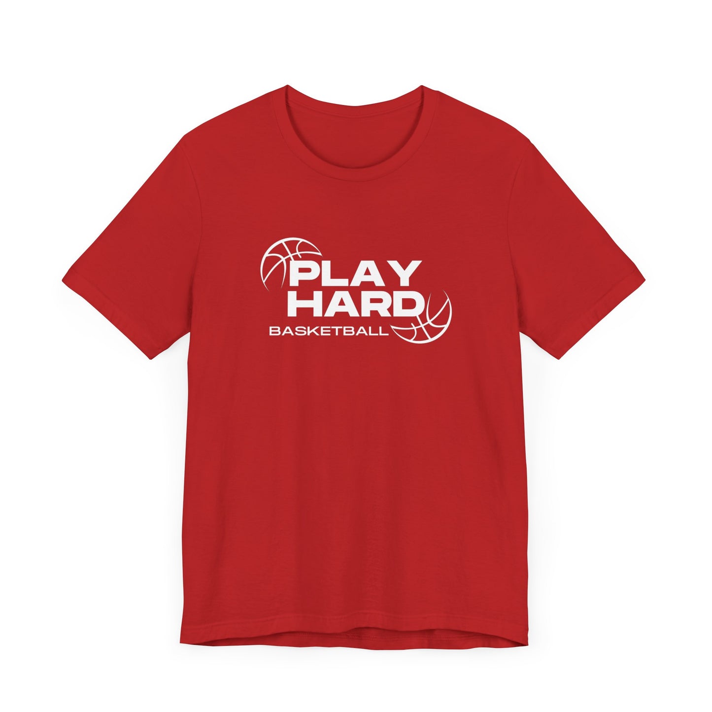 Basketball/ Play Hard Unisex Jersey Short Sleeve Tee