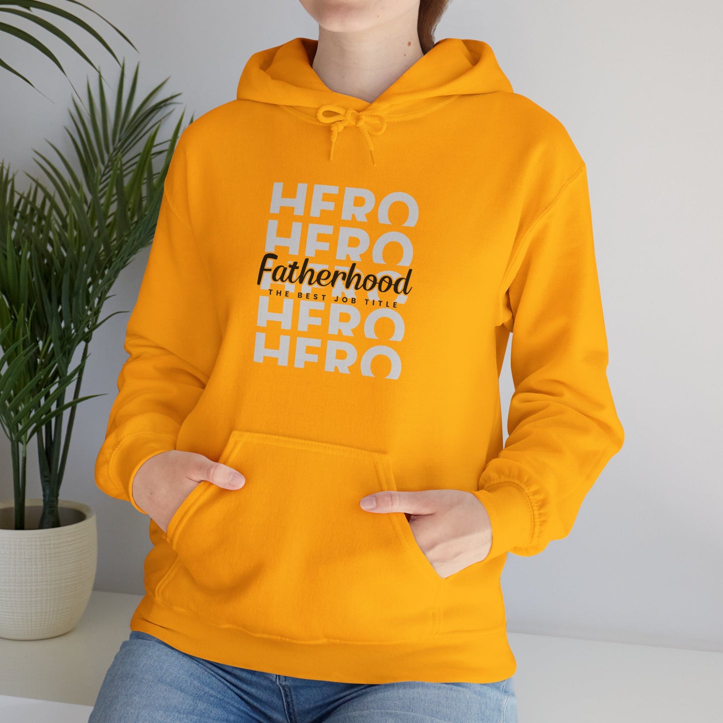 Dad/ Fatherhood Hero Unisex Heavy Blend™ Hooded Sweatshirt
