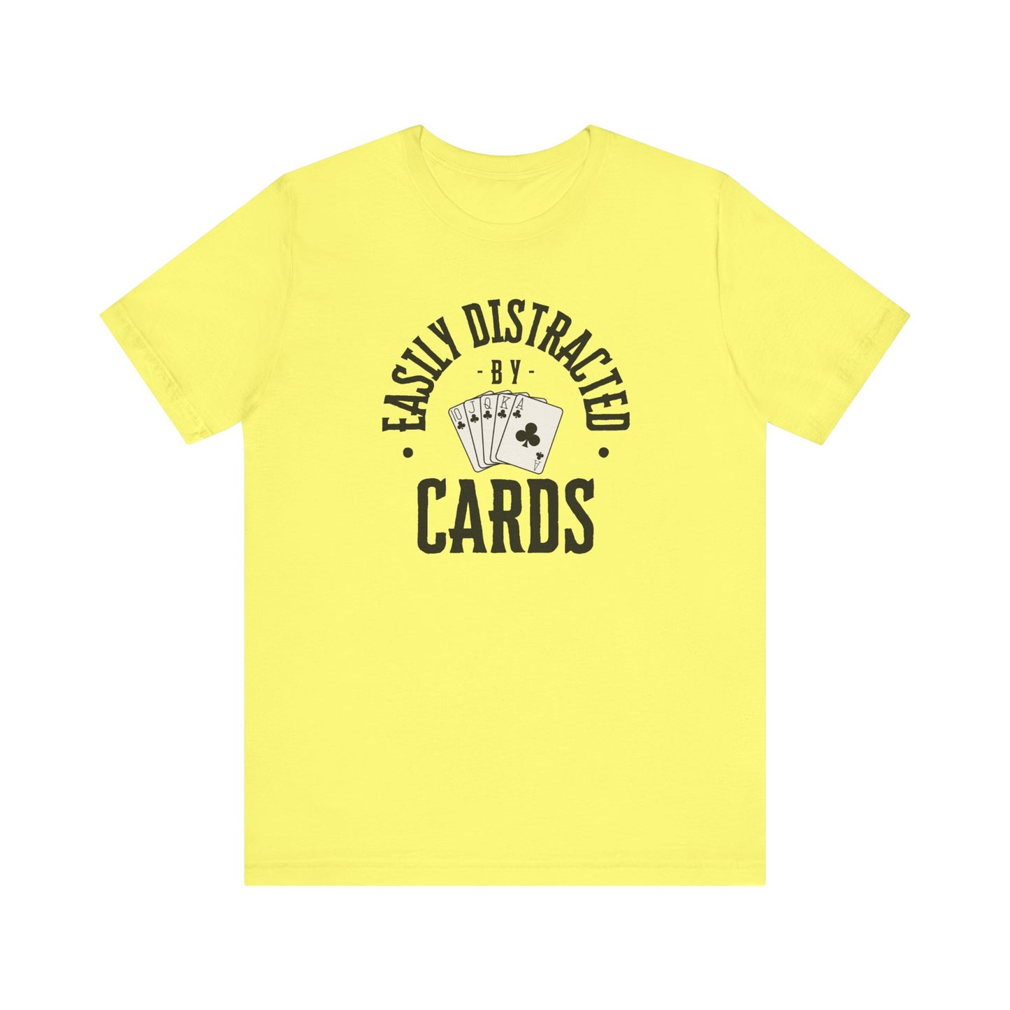 Poker/ Easily Distracted By Cards Unisex Jersey Short Sleeve Tee
