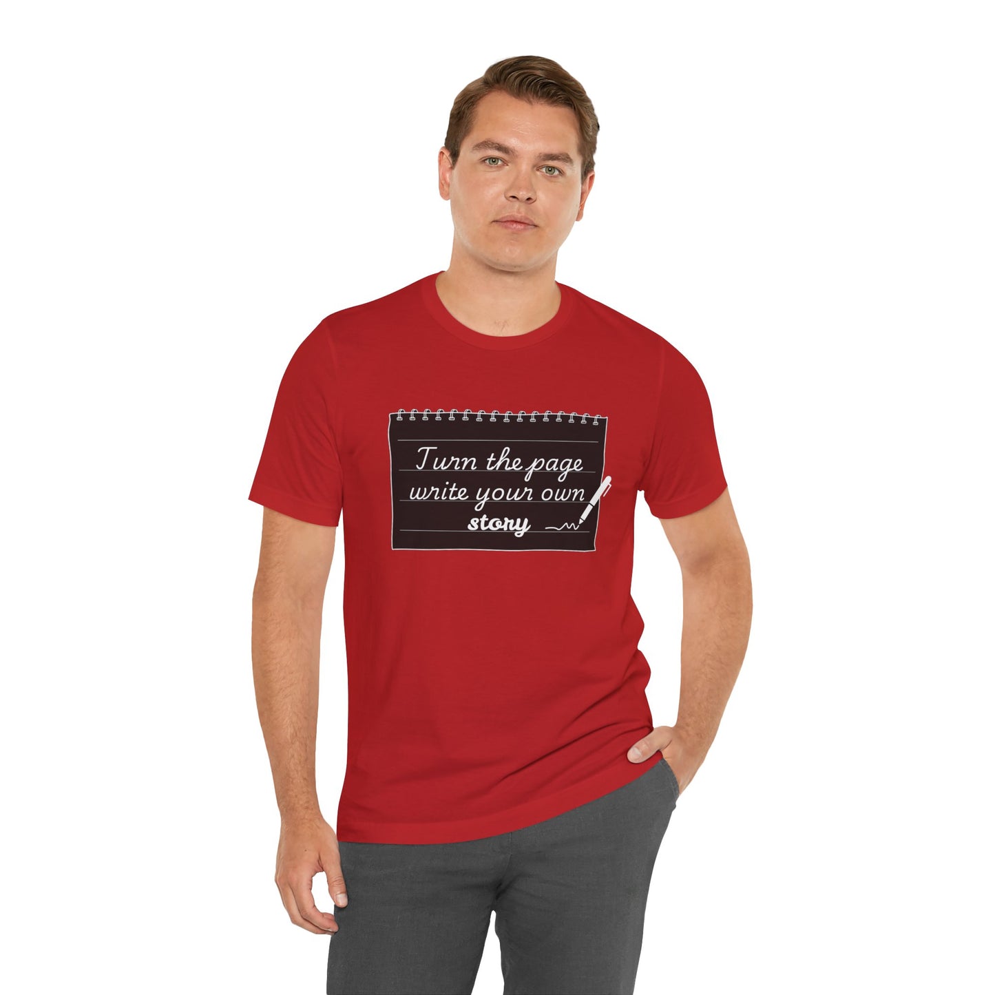 Turn the Page And Write Your Story Unisex Softstyle T-Shirt