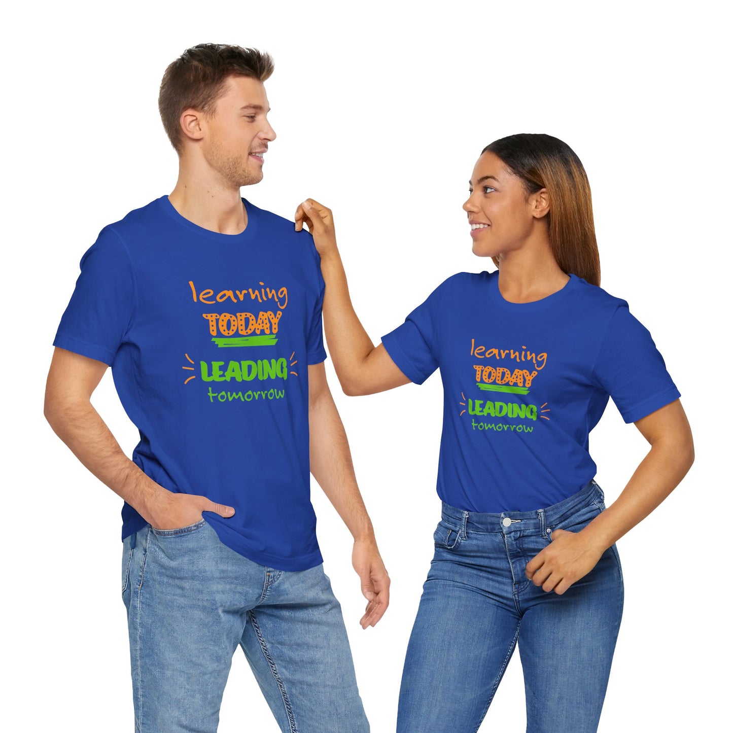 Learning Today Leading Tomorrow Unisex Jersey Short Sleeve Tee