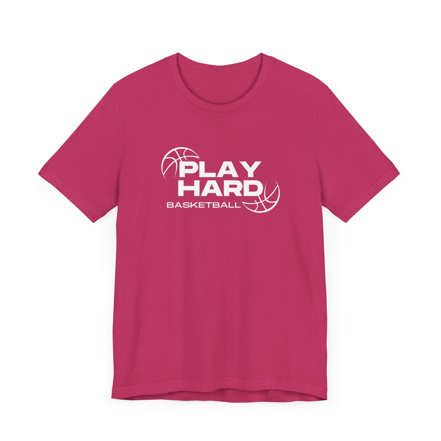 Basketball/ Play Hard Unisex Jersey Short Sleeve Tee