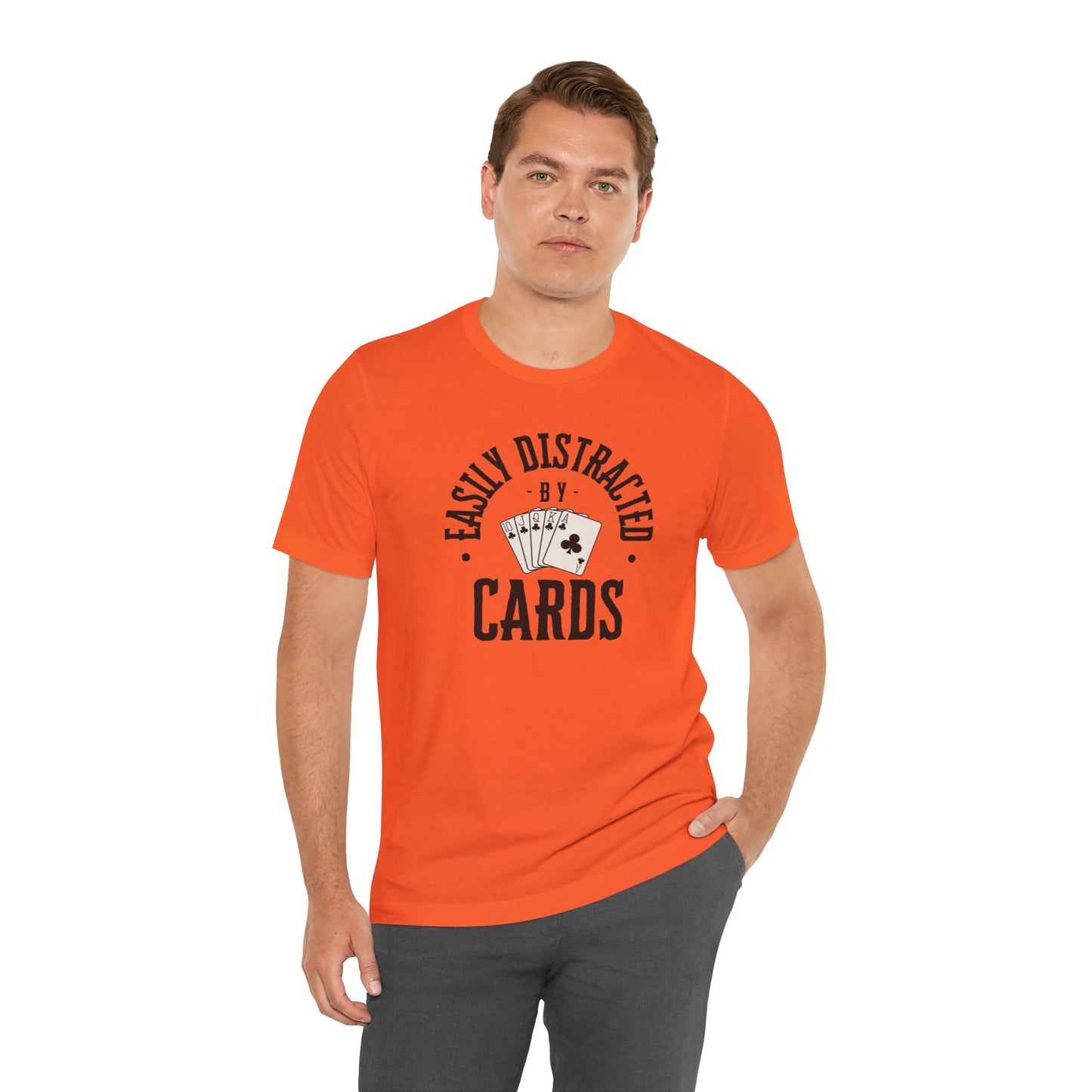 Poker/ Easily Distracted By Cards Unisex Jersey Short Sleeve Tee
