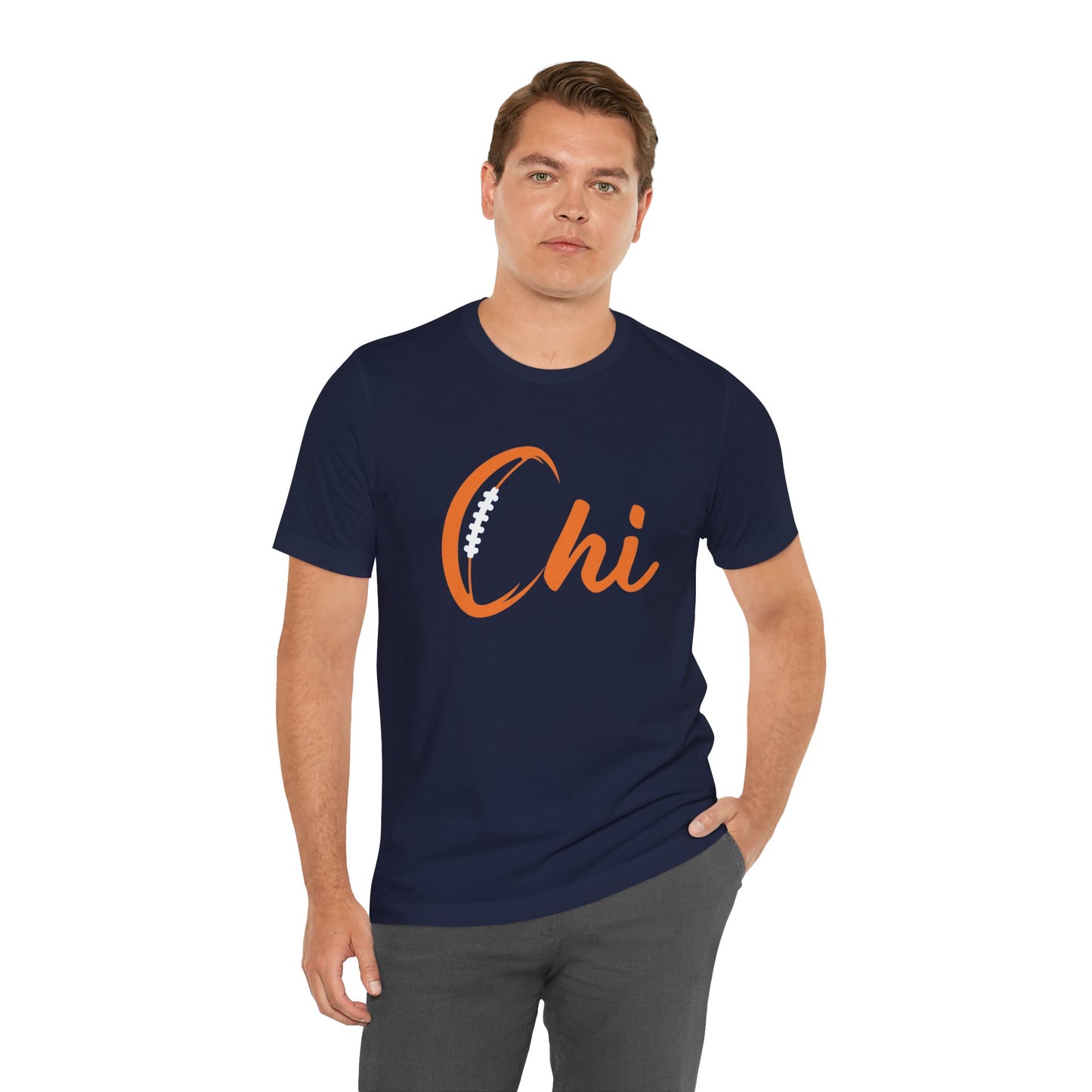 Chi Football/ Orange Unisex Jersey Short Sleeve Tee