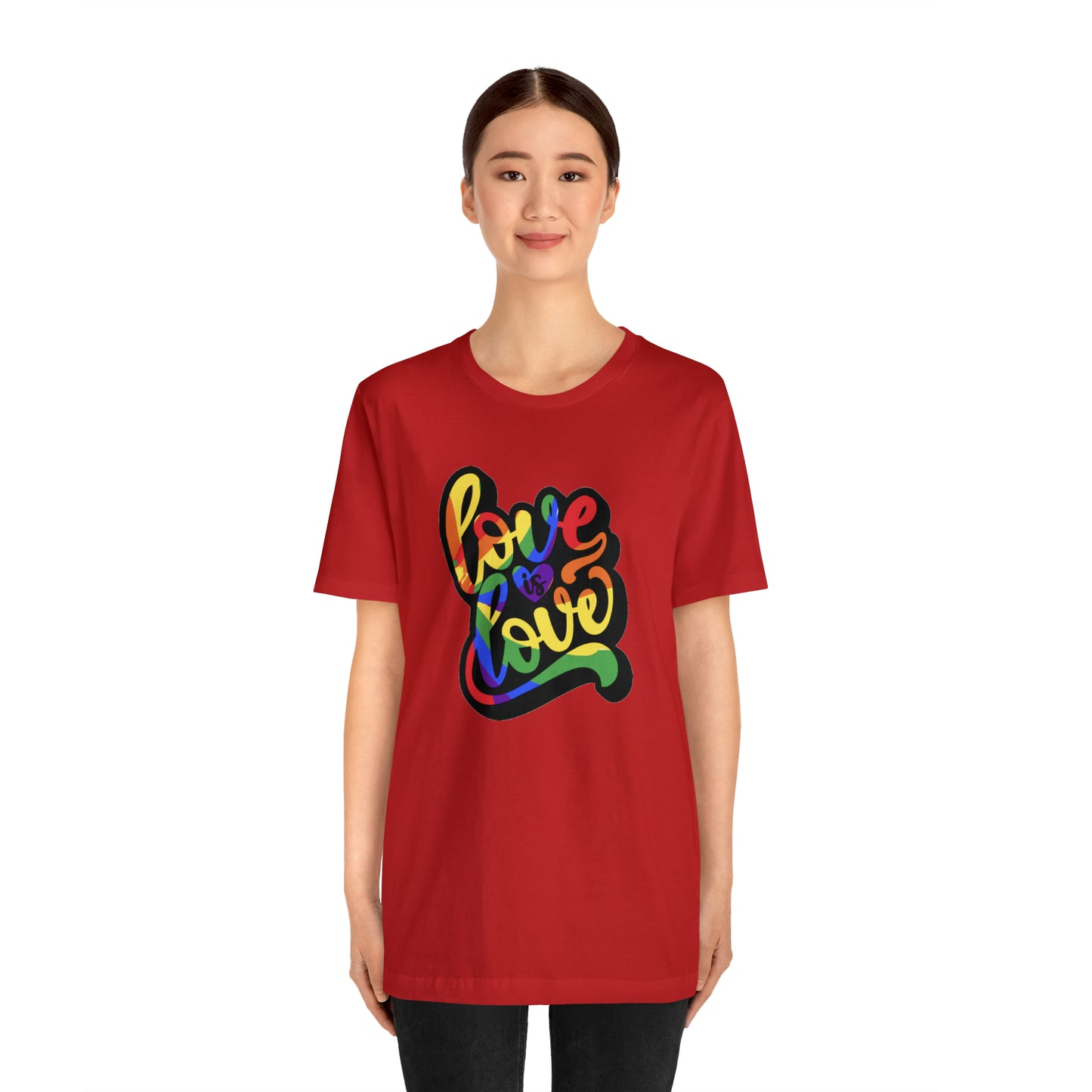Love Is Love Unisex Jersey Short Sleeve Tee