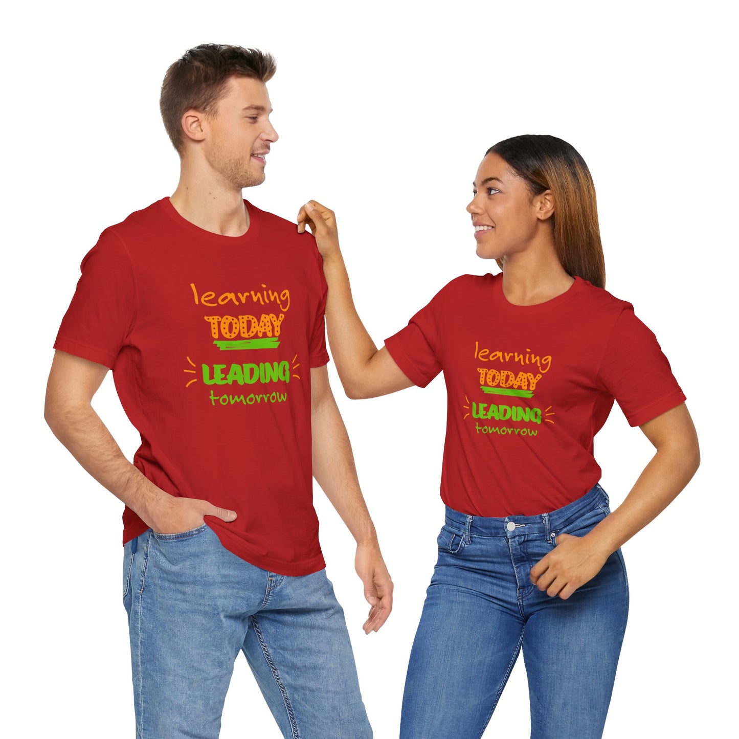 Learning Today Leading Tomorrow Unisex Jersey Short Sleeve Tee