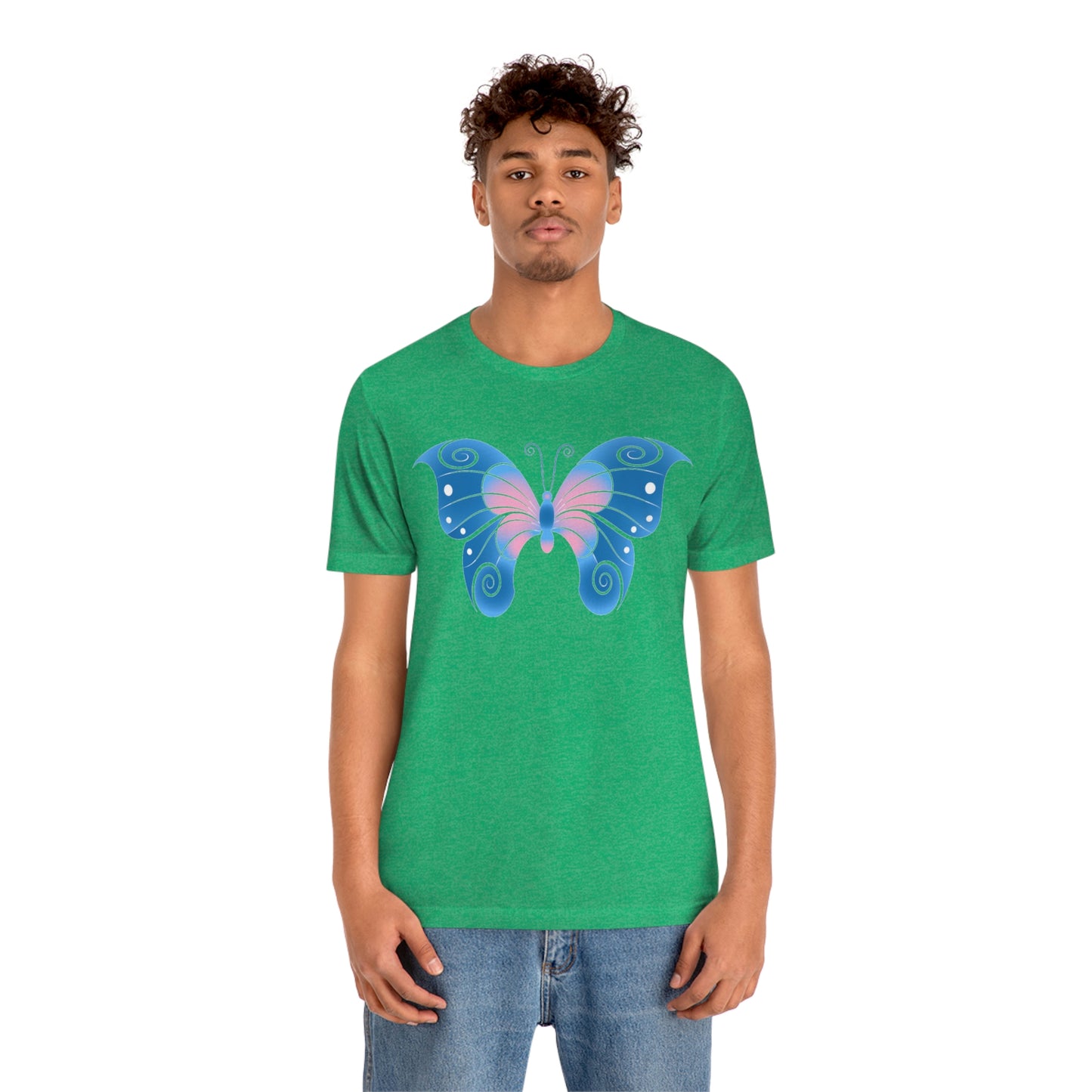 Butterfly Blue Unisex Jersey Short Sleeve Tee