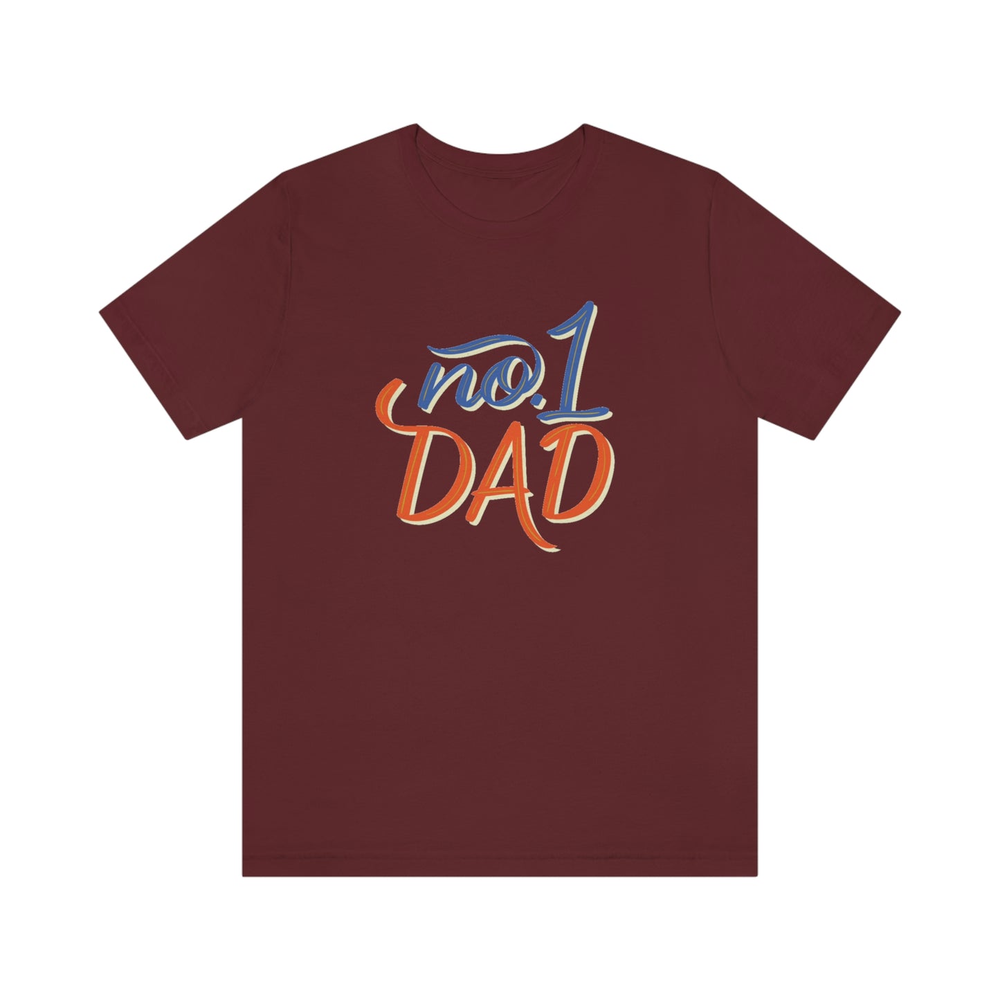#1 Dad Unisex Jersey Short Sleeve Tee