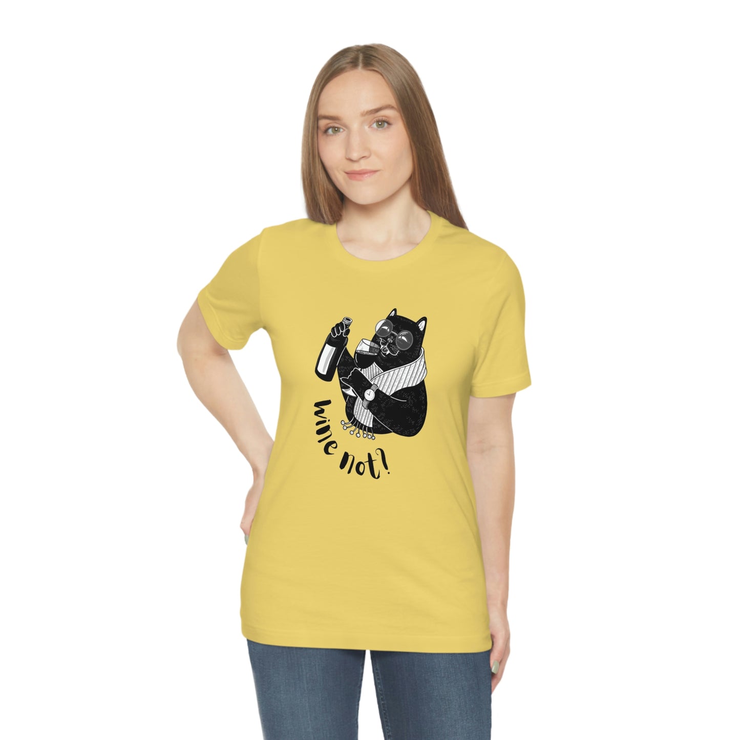 Wine Not Unisex Jersey Short Sleeve Tee