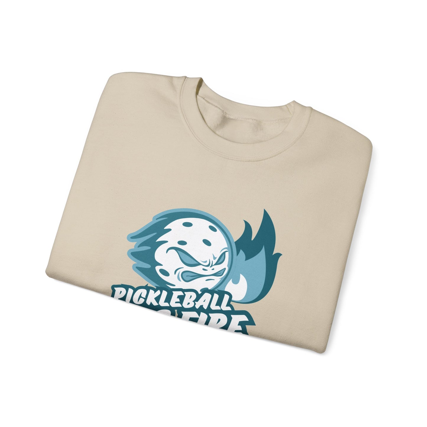 Pickleball is Fire Unisex Heavy Blend™ Crewneck Sweatshirt