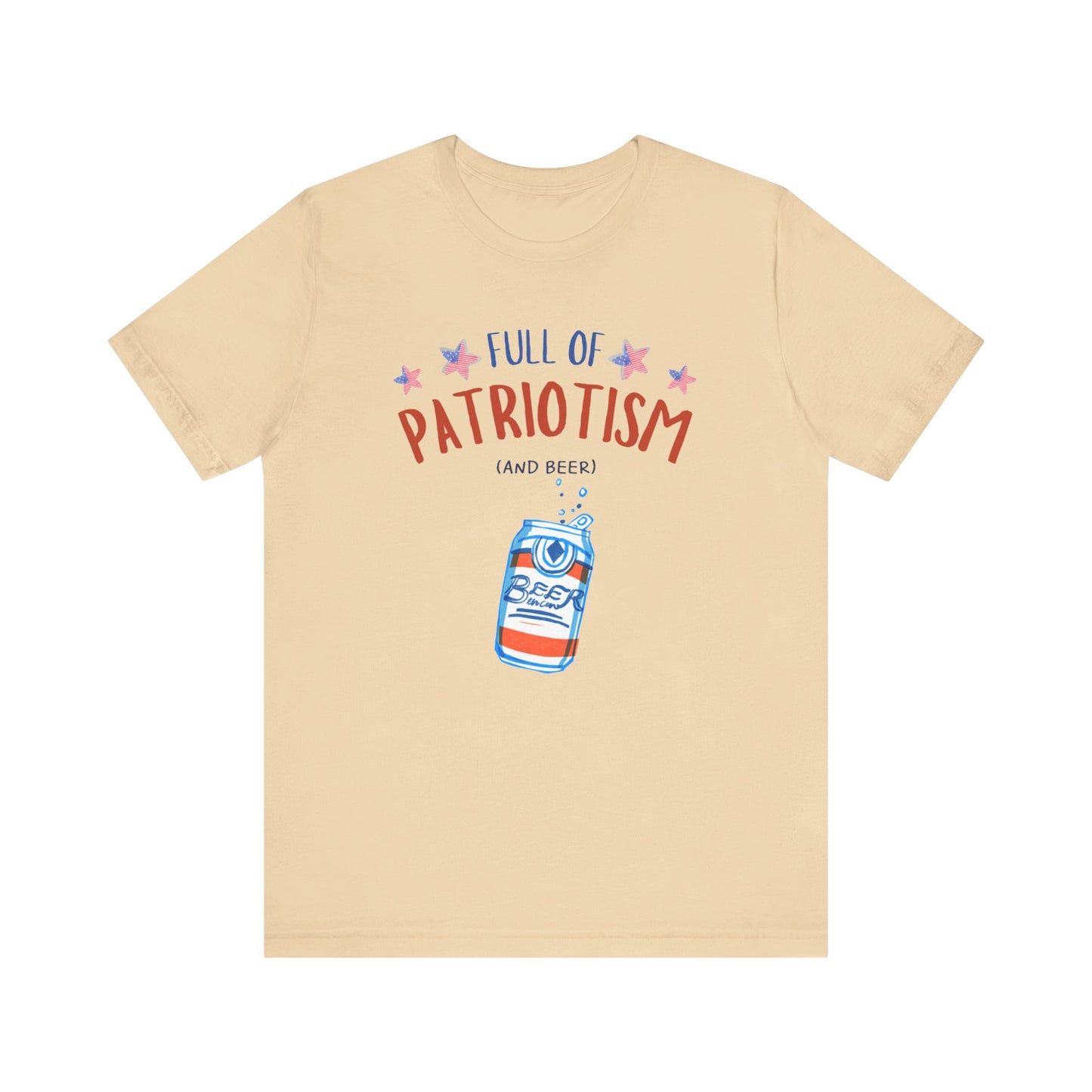 Full Of Patriotism and Beer Unisex Jersey Short Sleeve Tee