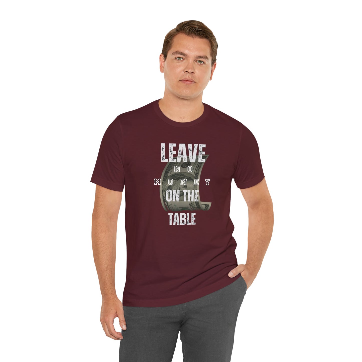 Poker/ Leave No Money on The Table Unisex Jersey Short Sleeve Tee